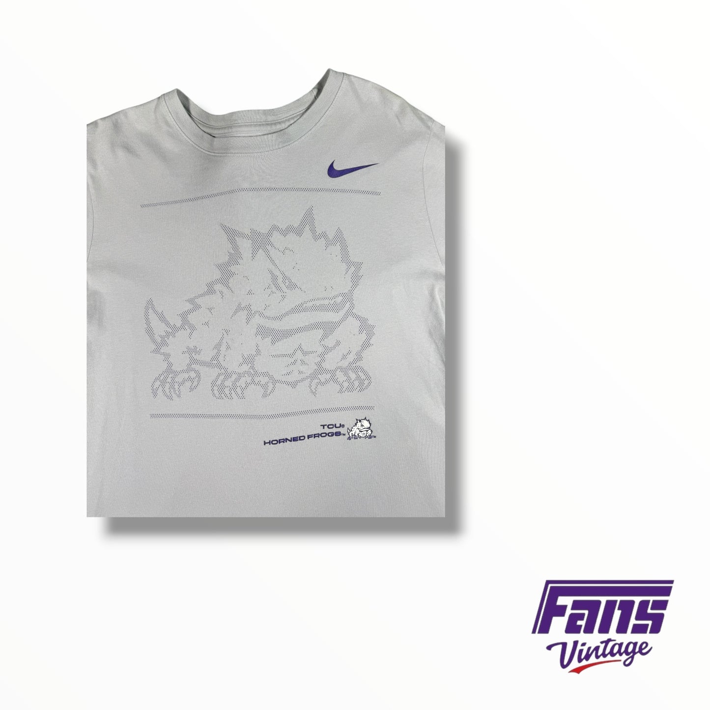 TCU Football Nike Team Issued Super Soft Drifit Training Shirt with Frog Graphic