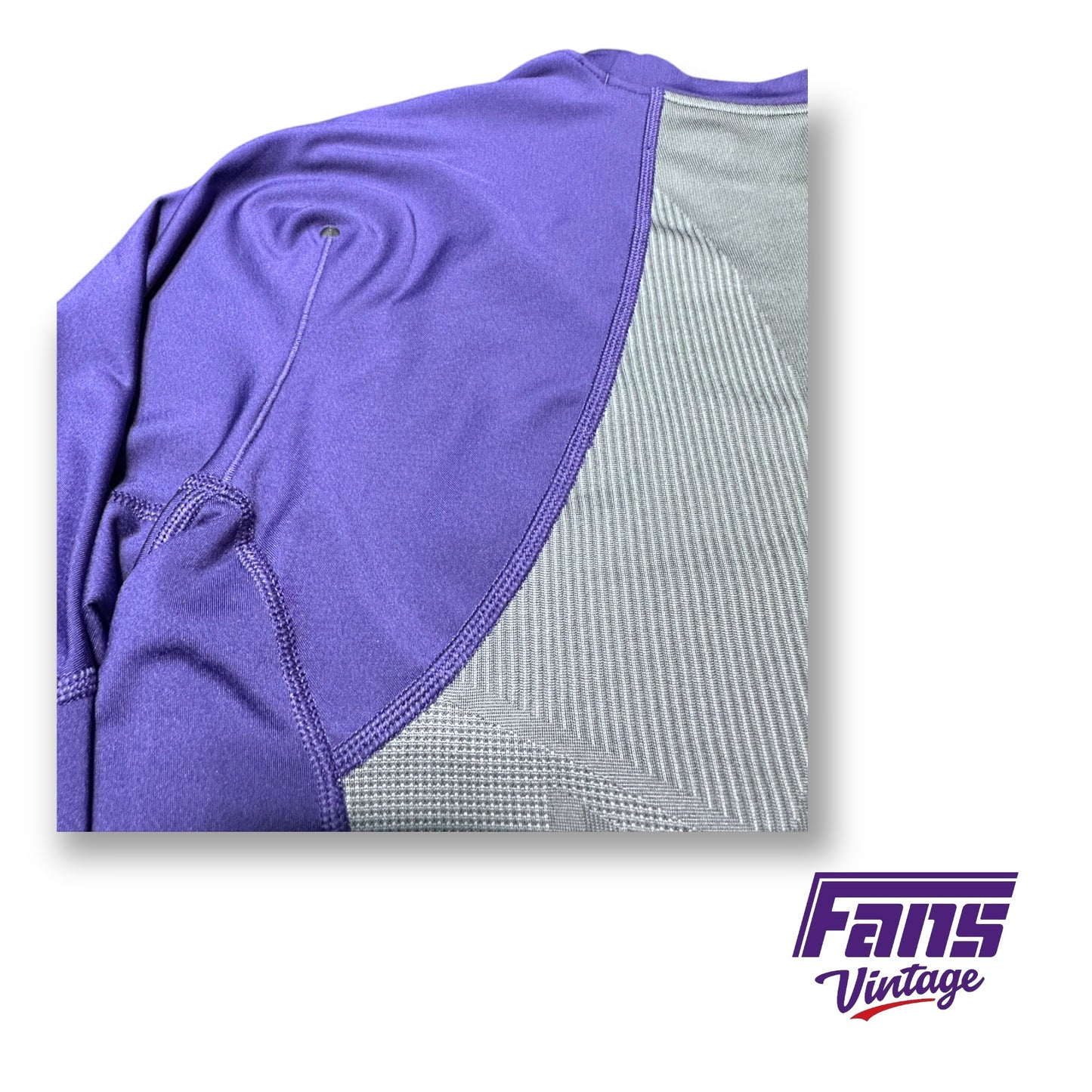 TCU Football Player Issue Nike Pro Combat Workout Long Sleeve