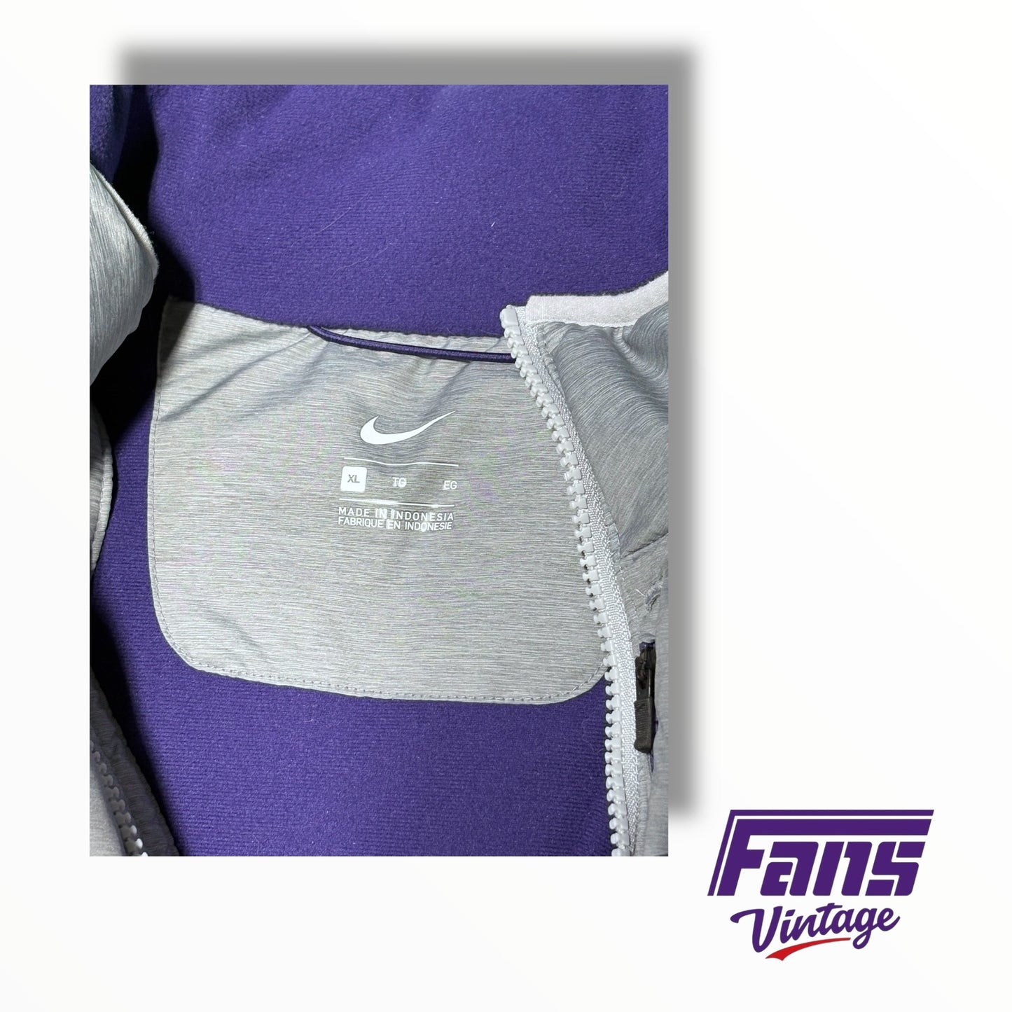 TCU Team Issued Post Season Nike ‘Victory’ Puffer Vest