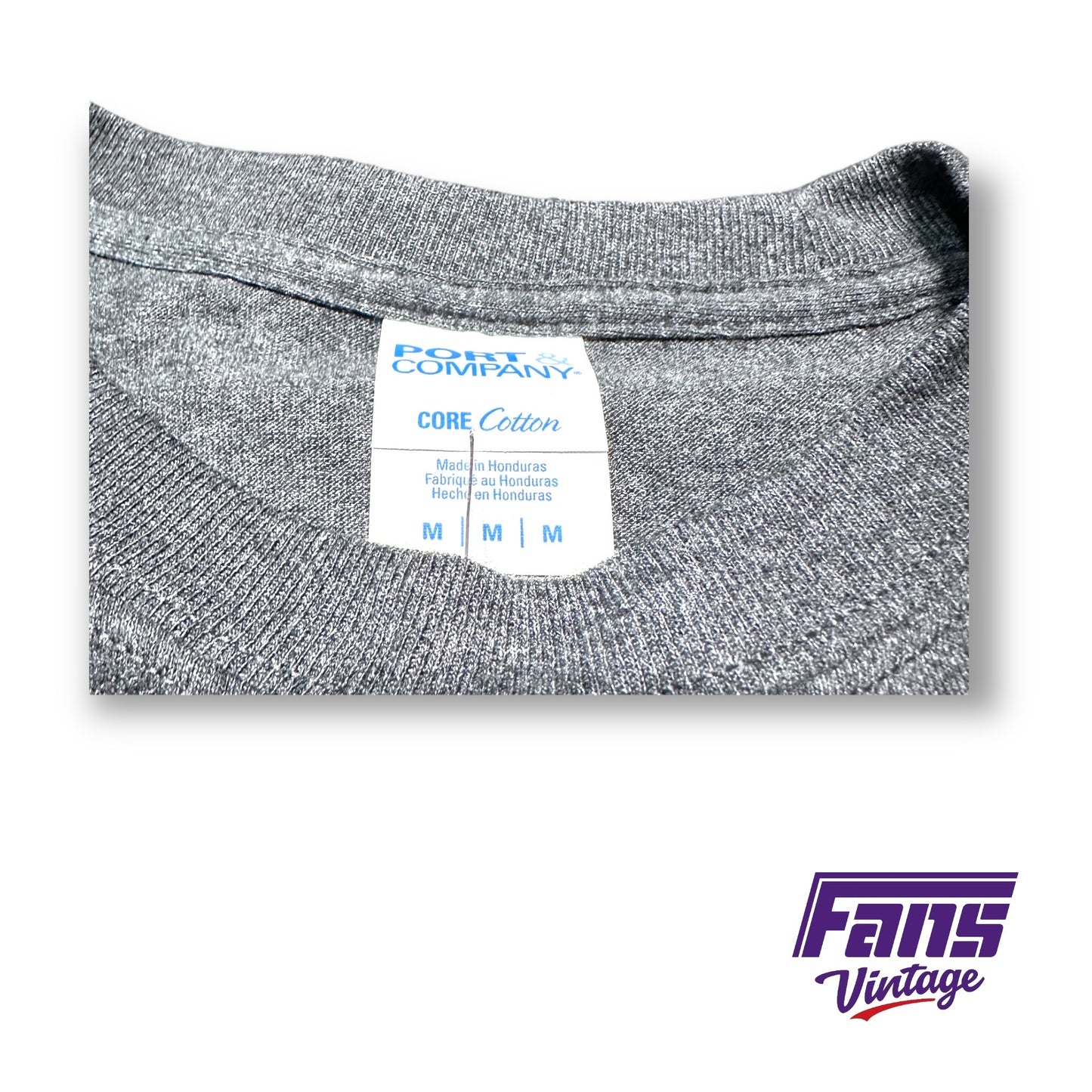 TCU Basketball Player Issued Throwback Tee with sick oversized print!