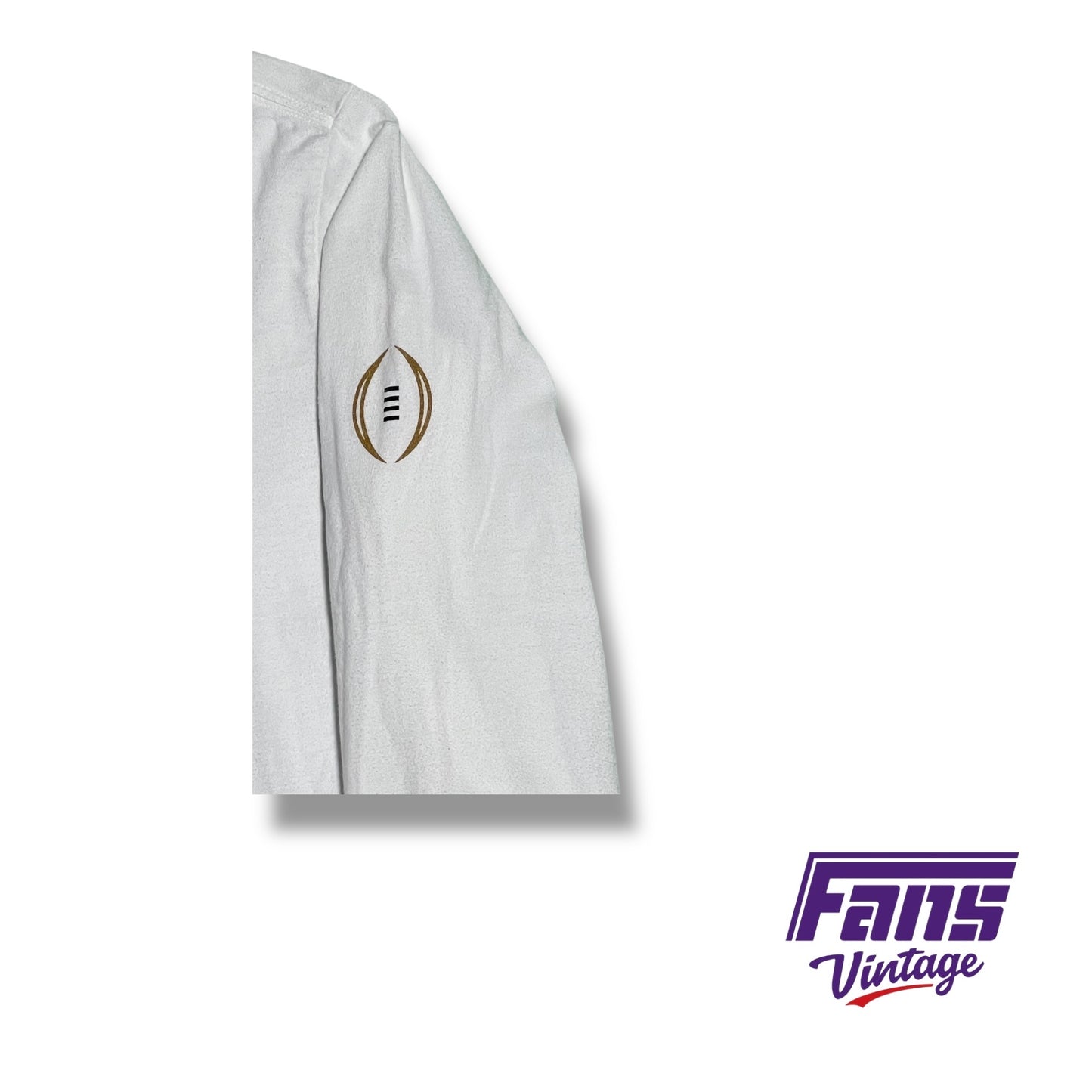 TCU football team issued Nike long sleeve t shirt with CFP and Fiesta Bowl logo