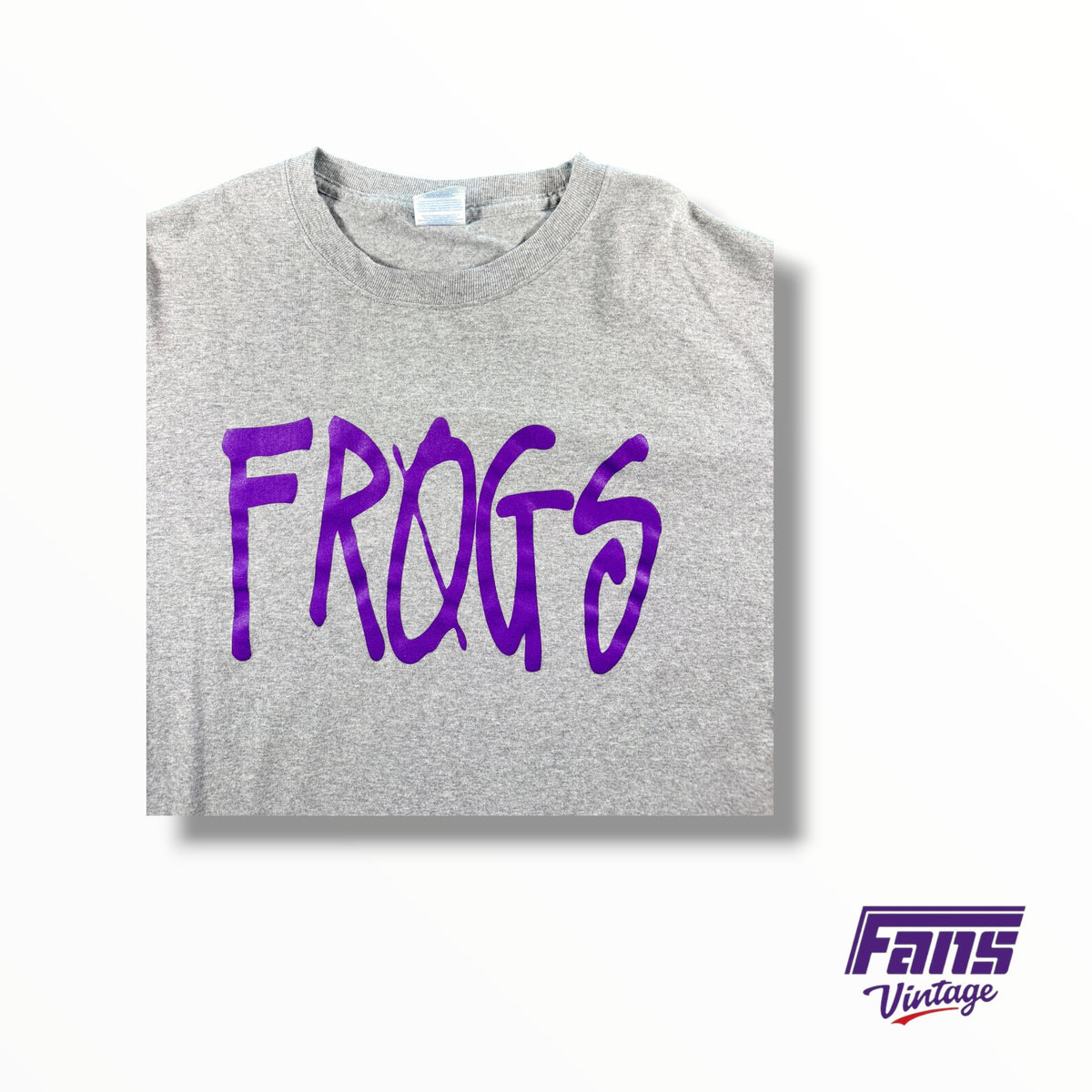 TCU Basketball Team Custom ‘Frogs’ Stüssy Inspired Gray Cotton Tee