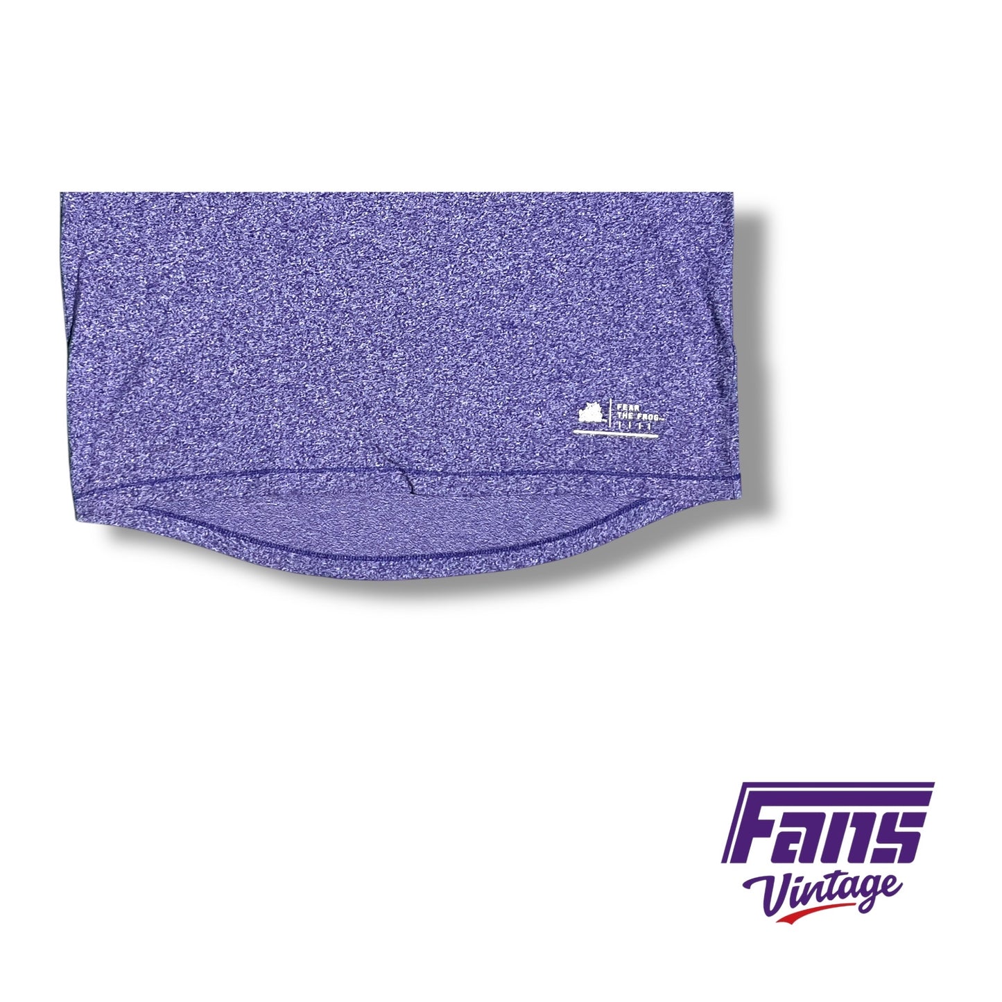 TCU Nike team issued static purple lightweight hoodie Horned Frogs sleeve graphic