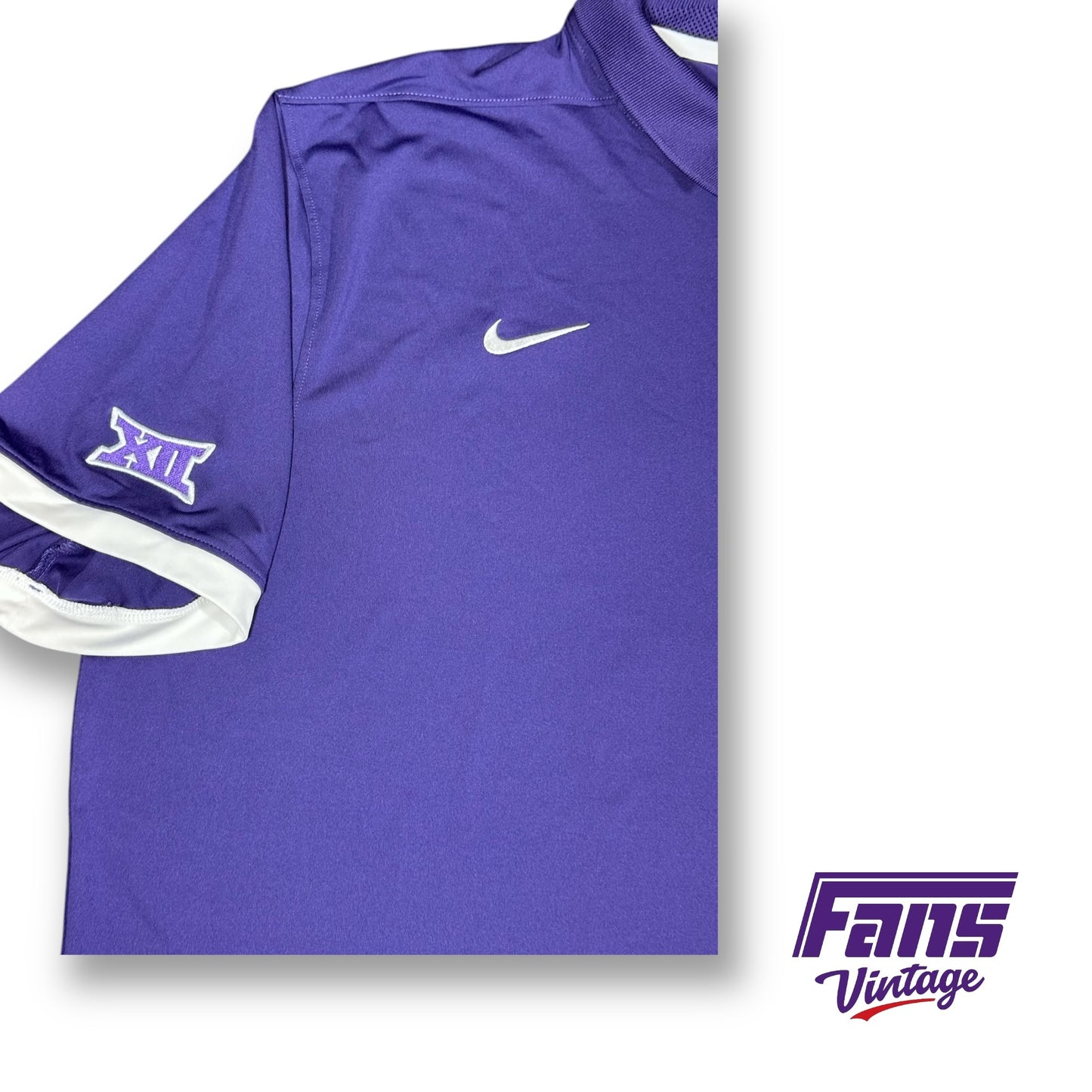 TCU Basketball Coach Issue Nike Dri-Fit Polo