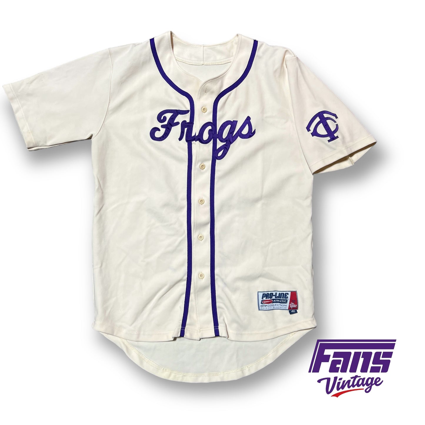 RARE! Vintage TCU Baseball “Grail” Jersey - Game Worn Early 2000s Original Throwback Look!