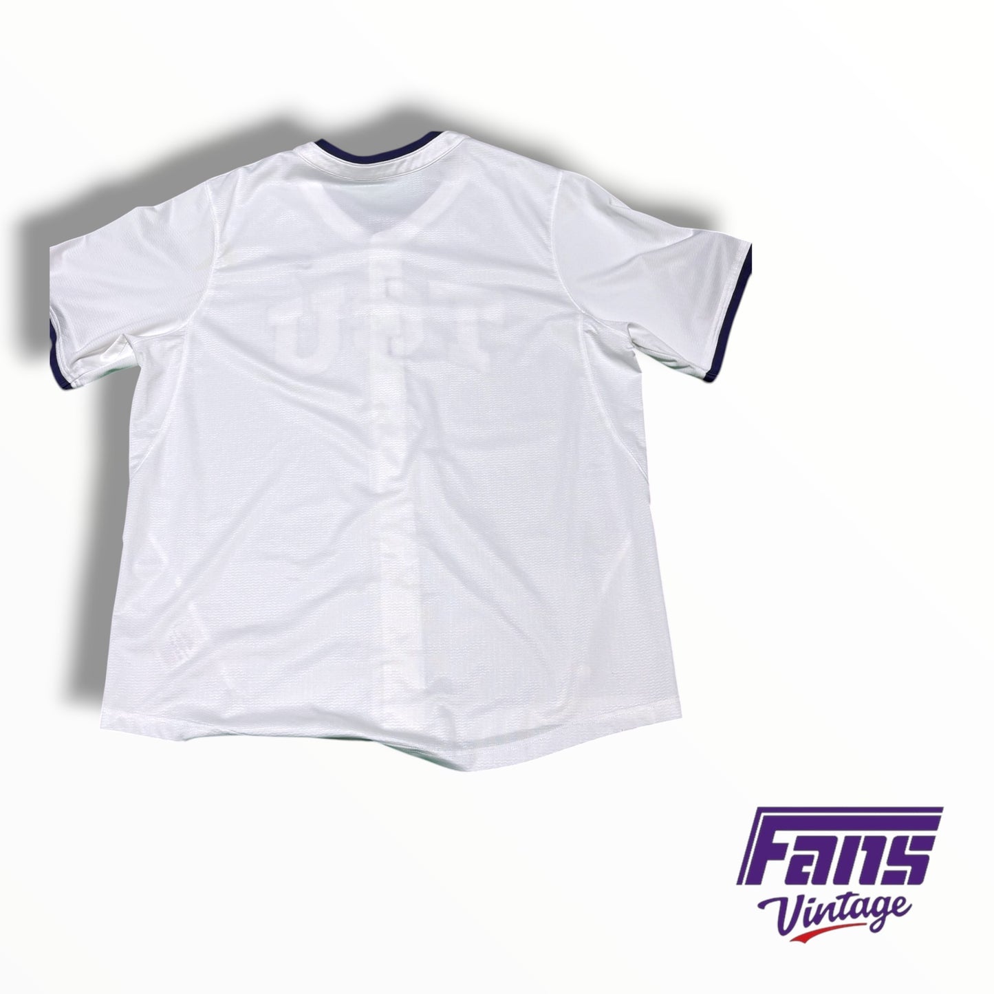 Nike TCU baseball 2024 White Out jersey