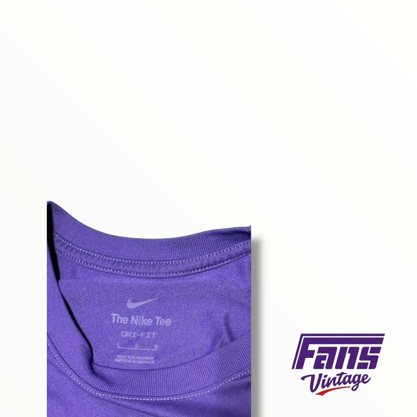 TCU Nike Horned Frogs Team Issued Baseball Retro Script T-Shirt