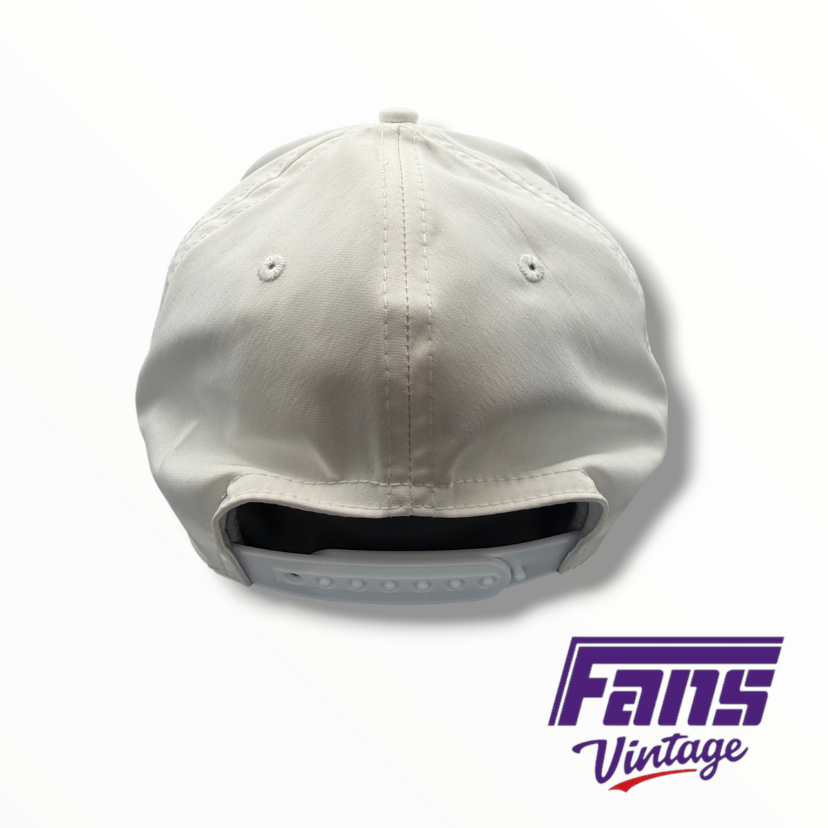TCU Structured White SnapBack Rope Hat