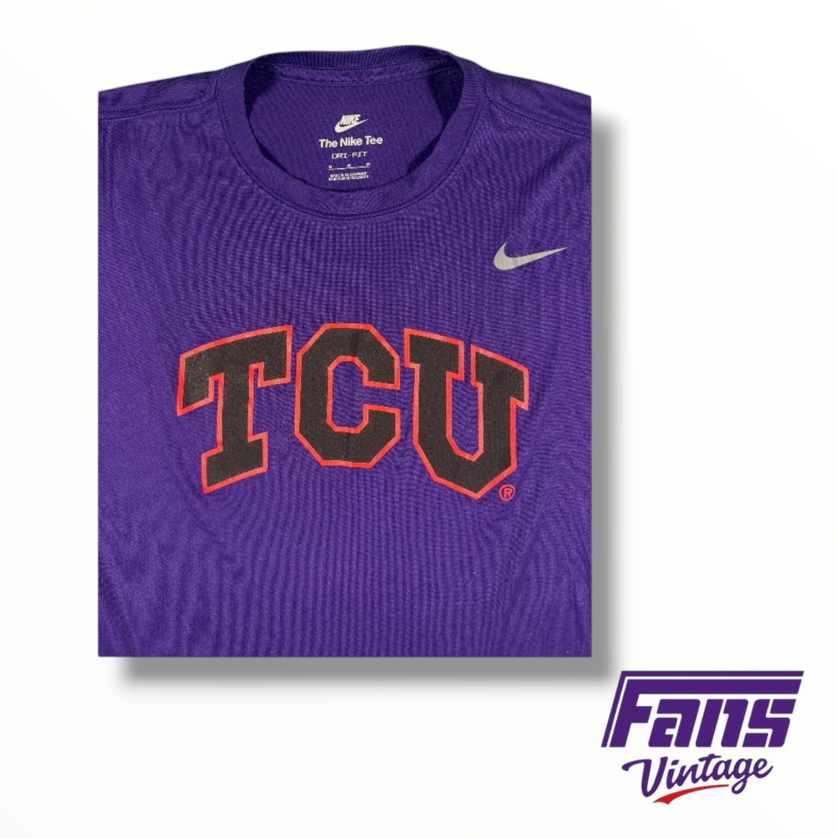 TCU Team-Issued Nike Purple ‘Spit Blood’ Colorway Long Sleeve Shirt