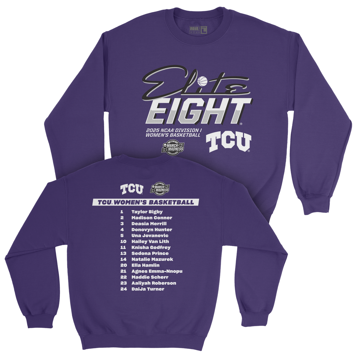 EXCLUSIVE NIL RELEASE - TCU Women's Basketball Elite Eight Traditional Crew