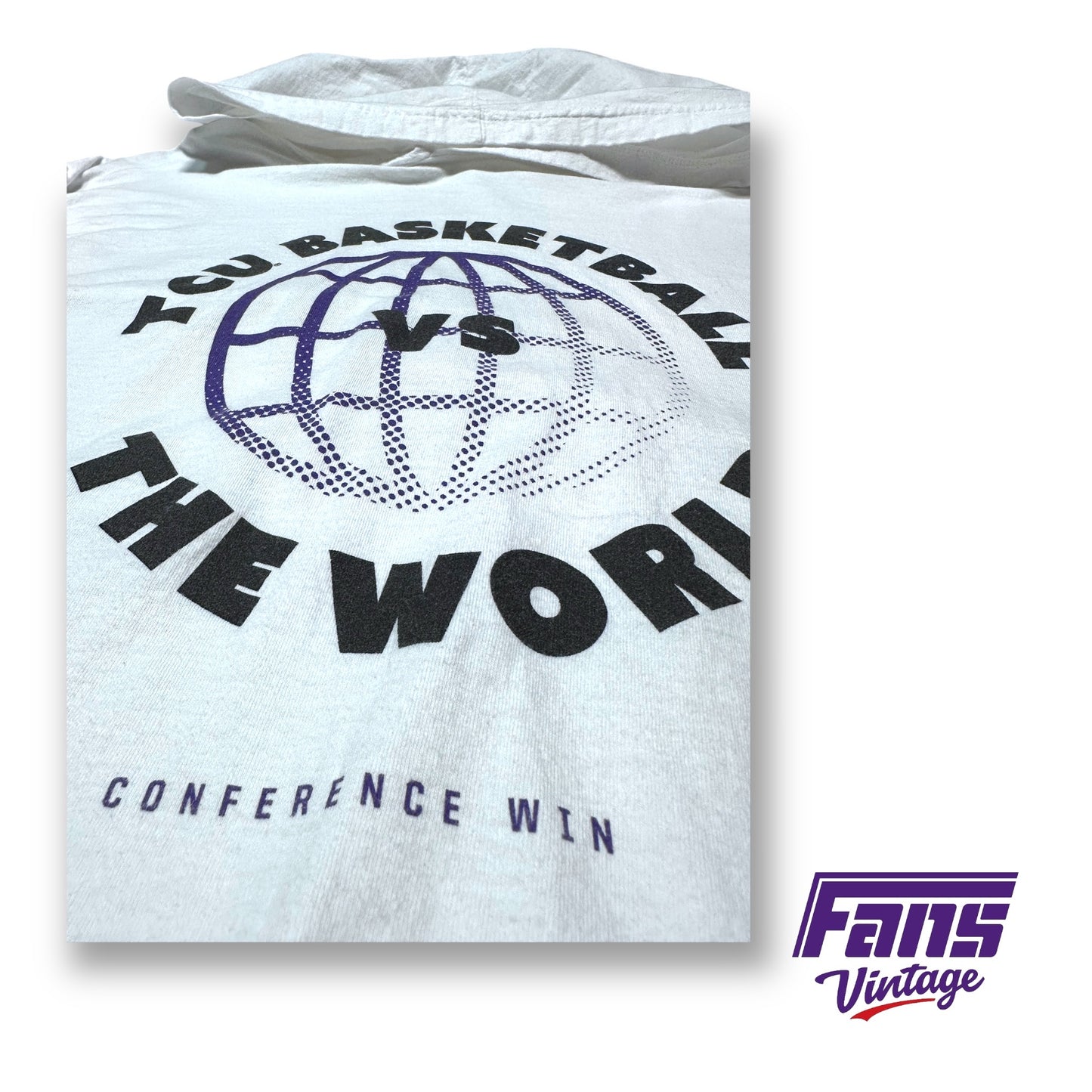 TCU Player Exclusive "TCU Basketball vs. The World" Long Sleeve Shirt With Hood