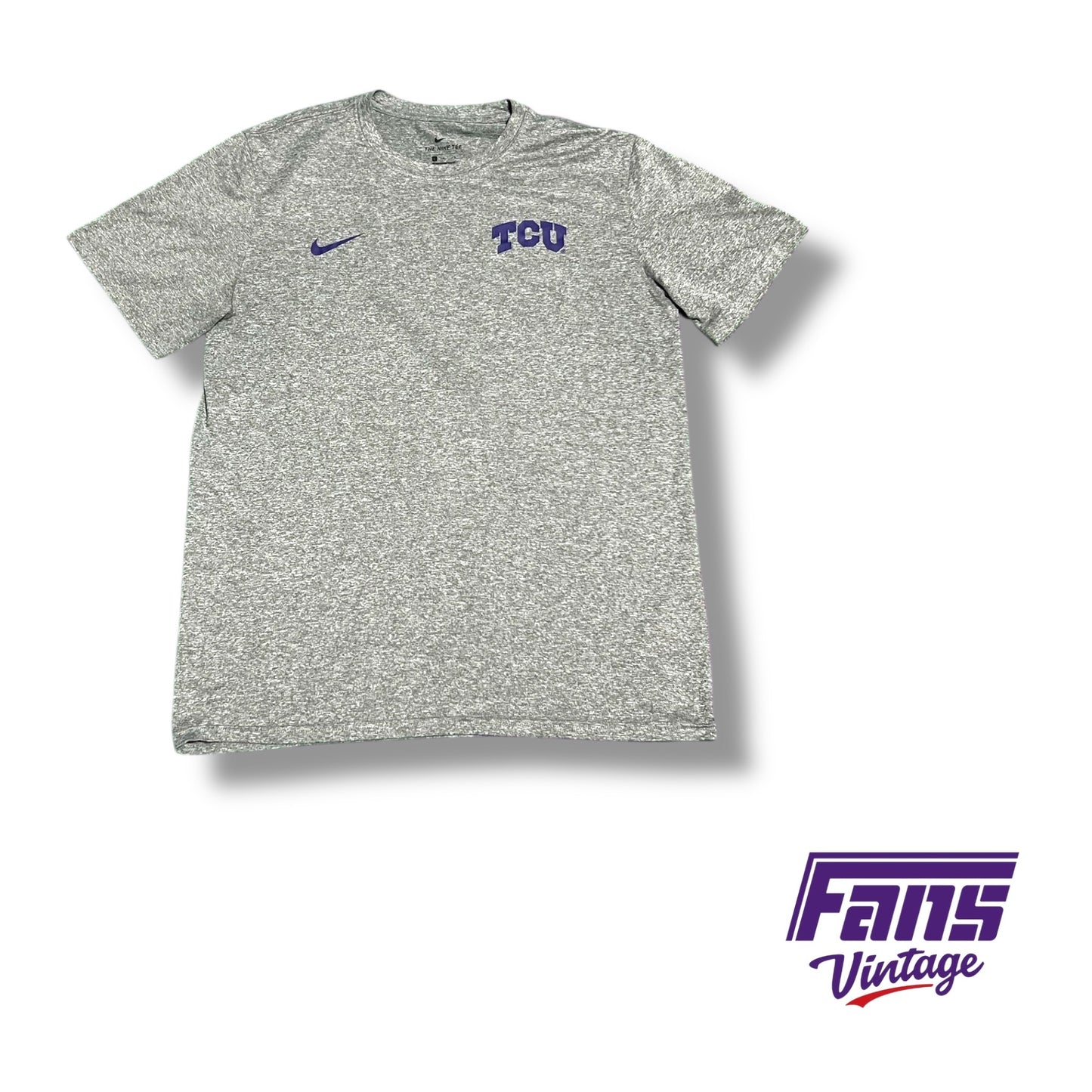 TCU nike team issued DRI-FIT heather grey t shirt