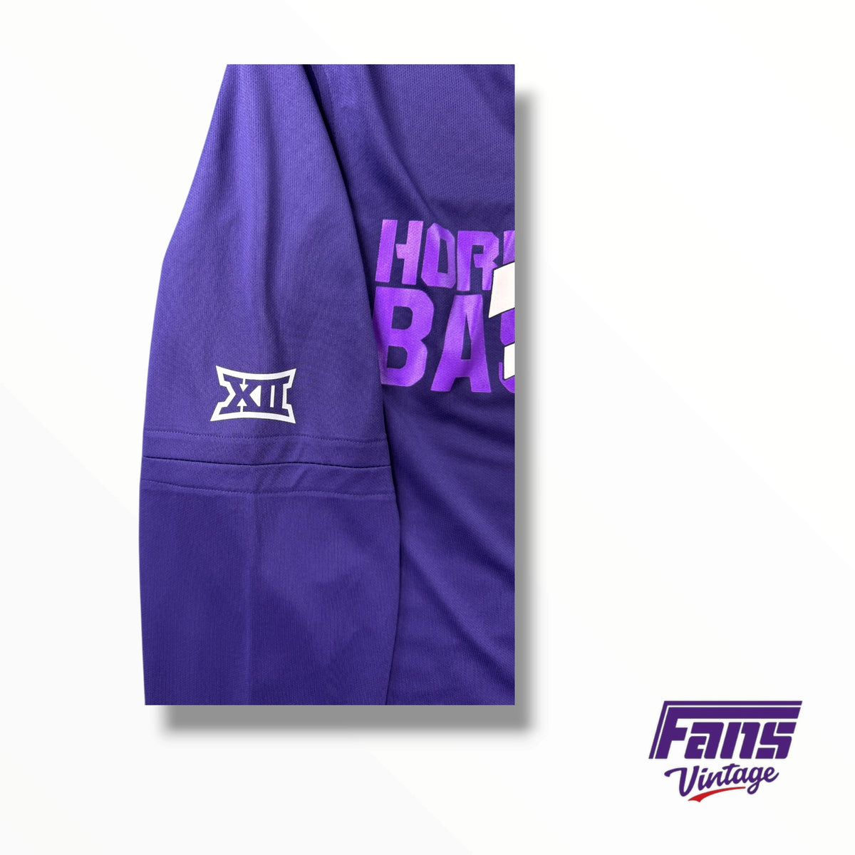 TCU ‘Horned Frogs Baseball’ Nike Team Issued Lightweight Hoodie Long Sleeve Shirt