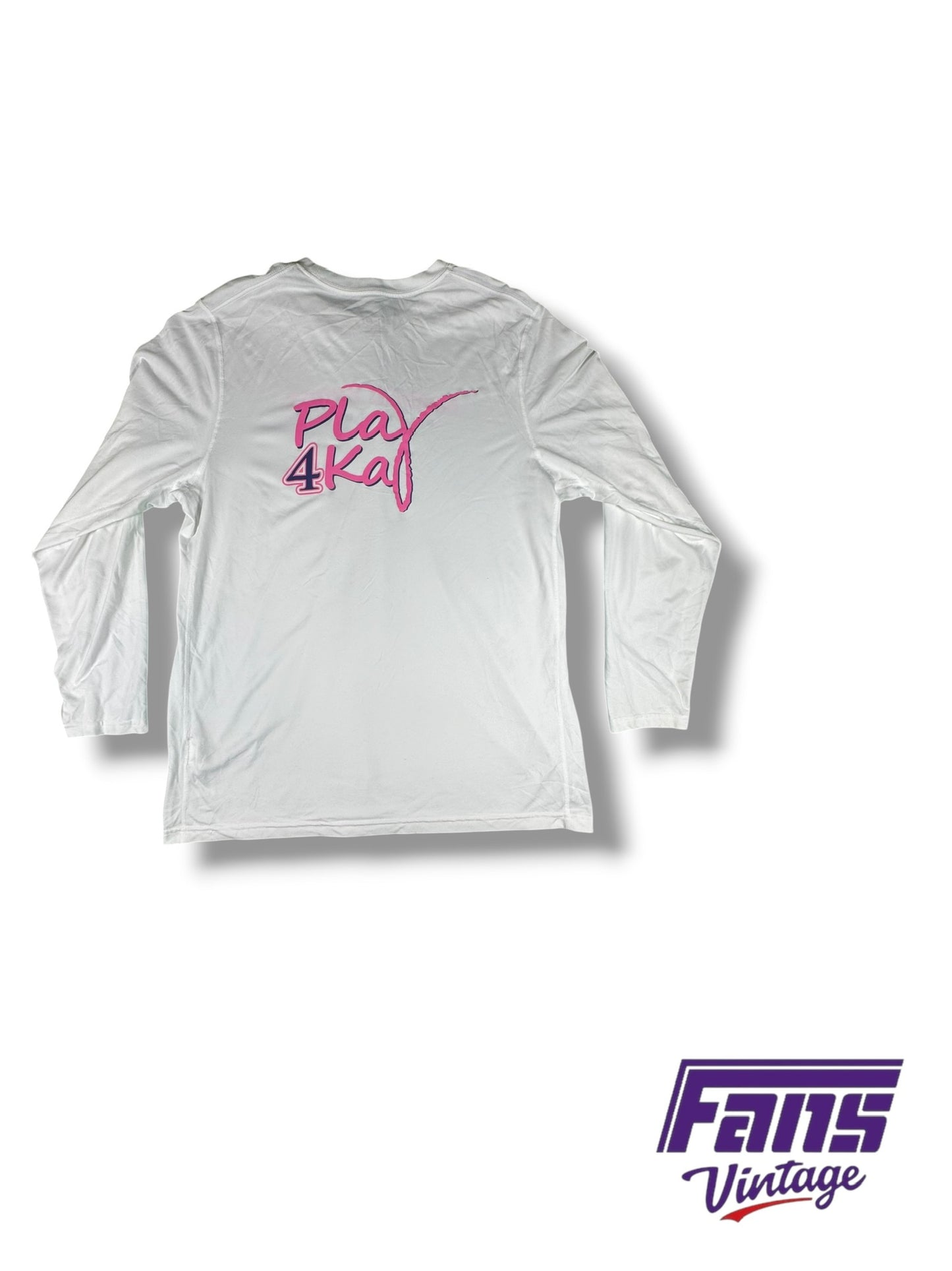 TCU women’s team issued pink long sleeve warm up shirt