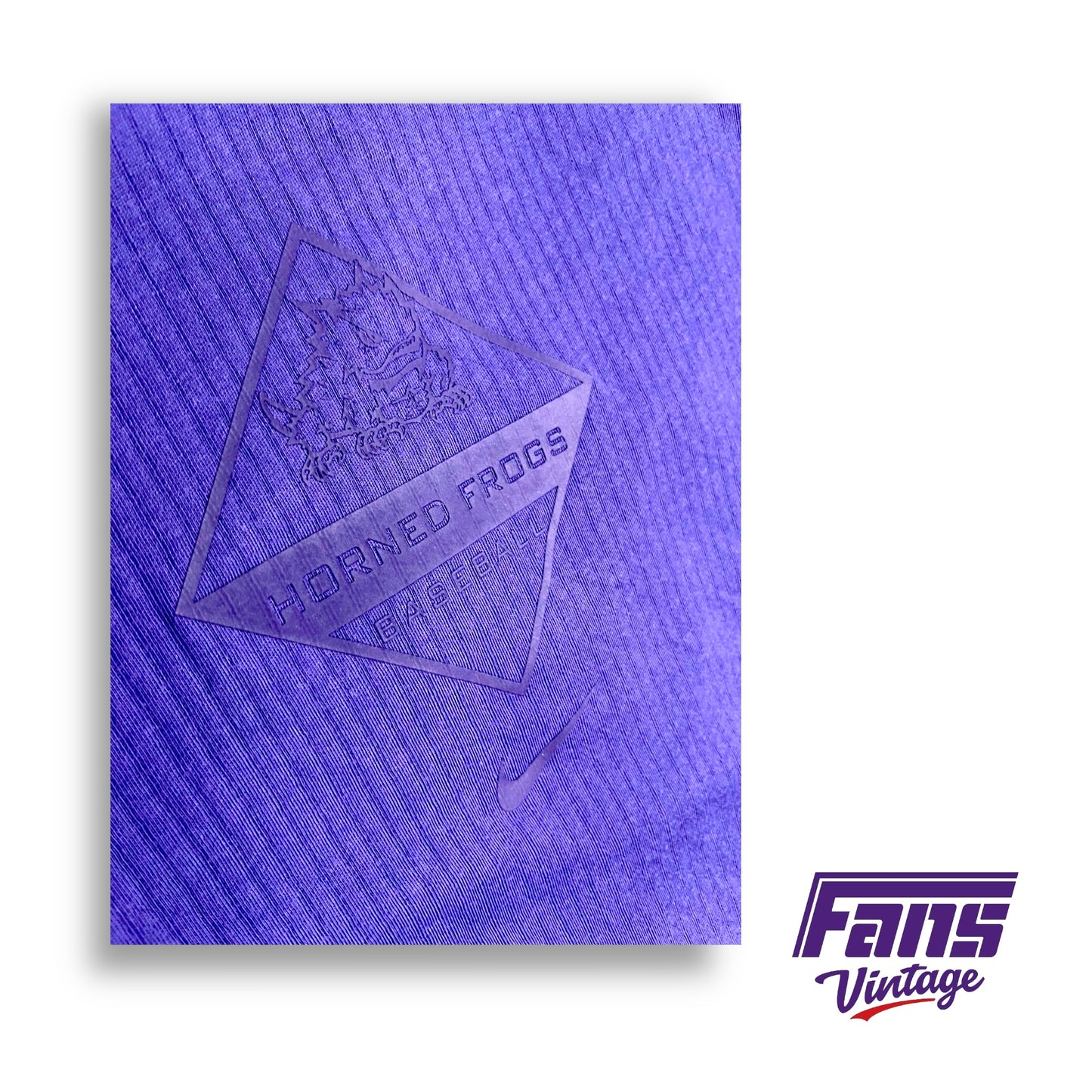Rare TCU Baseball Team Issue Nike Baseball Raglan Shirt - Awesome Logo!