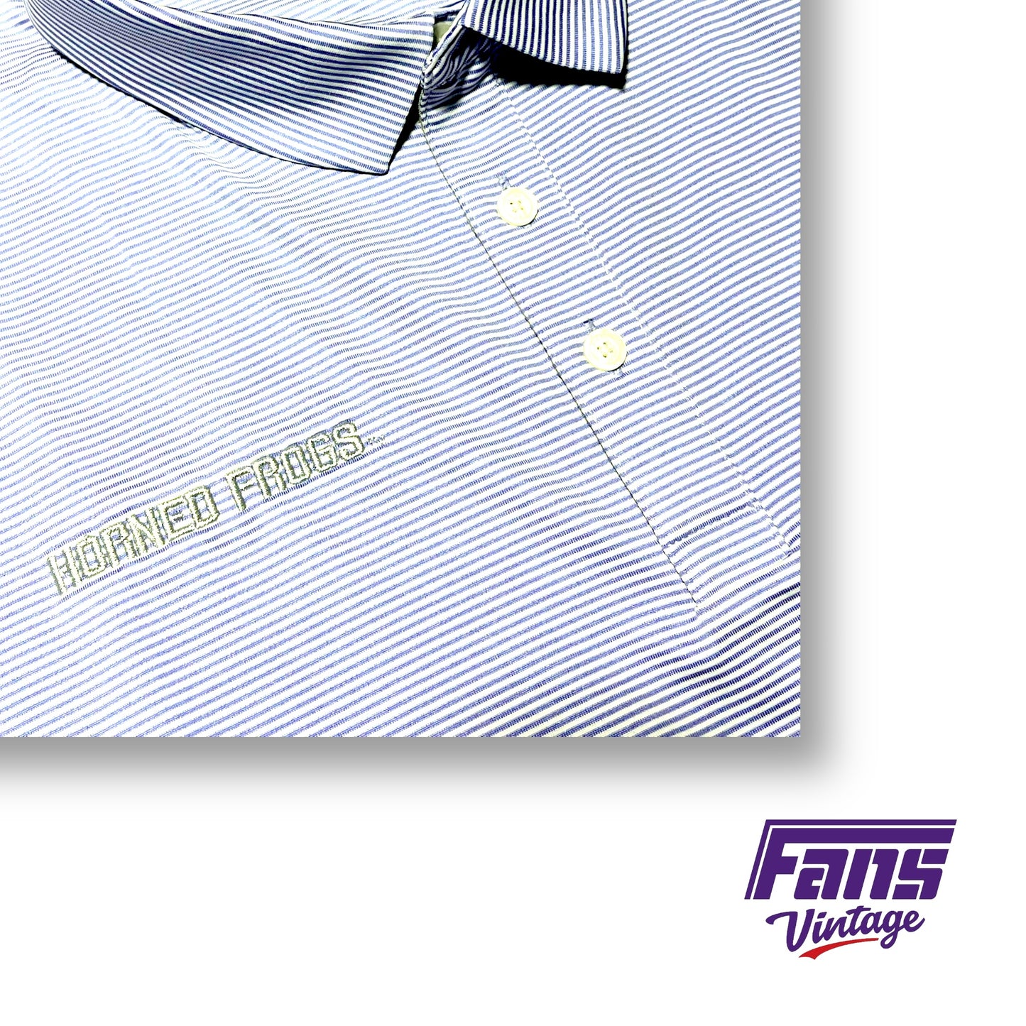 TCU Team Issue Coach Exclusive Premium Nike Golf Polo with awesome details!