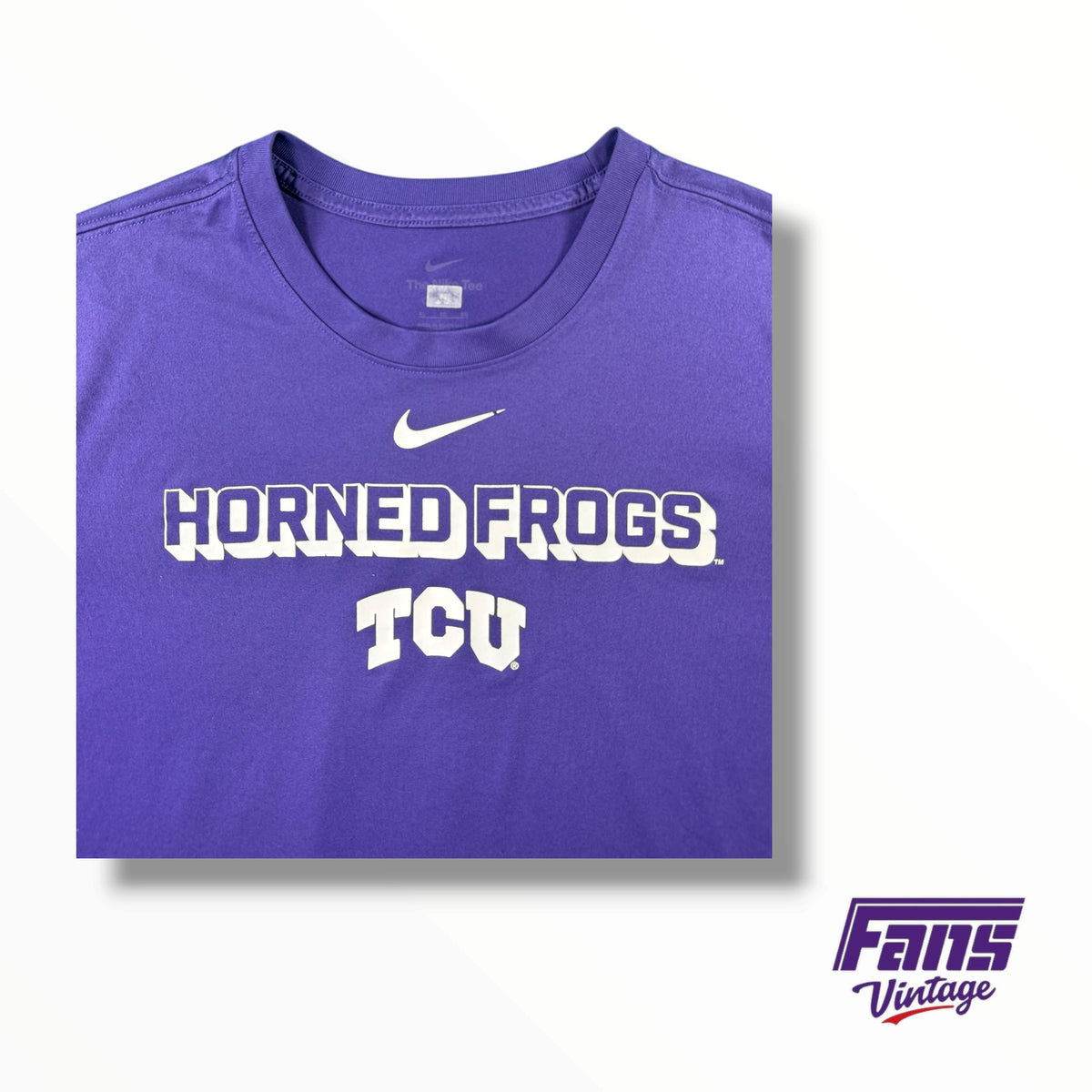 TCU Horned Frogs Shadow Letter Nike Dri-fit Tee