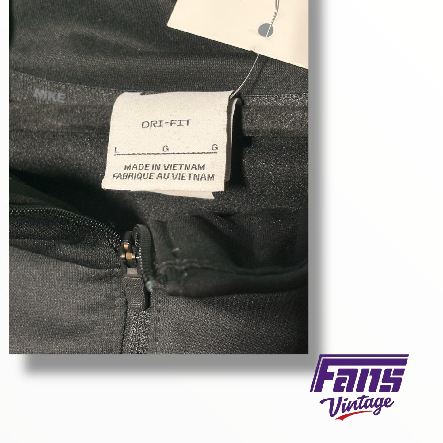 TCU Football Nike Team Issued Sideline Quarter Zip Pullover with fleece lining
