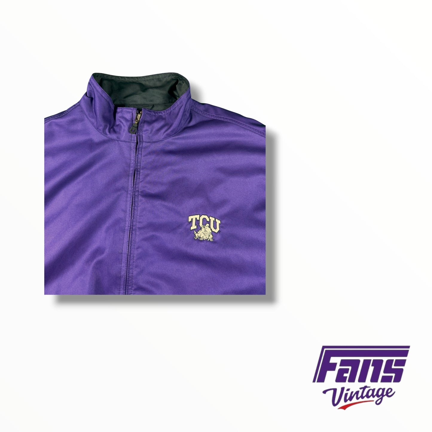 Vintage TCU Purple Heavyweight Windbreaker Jacket