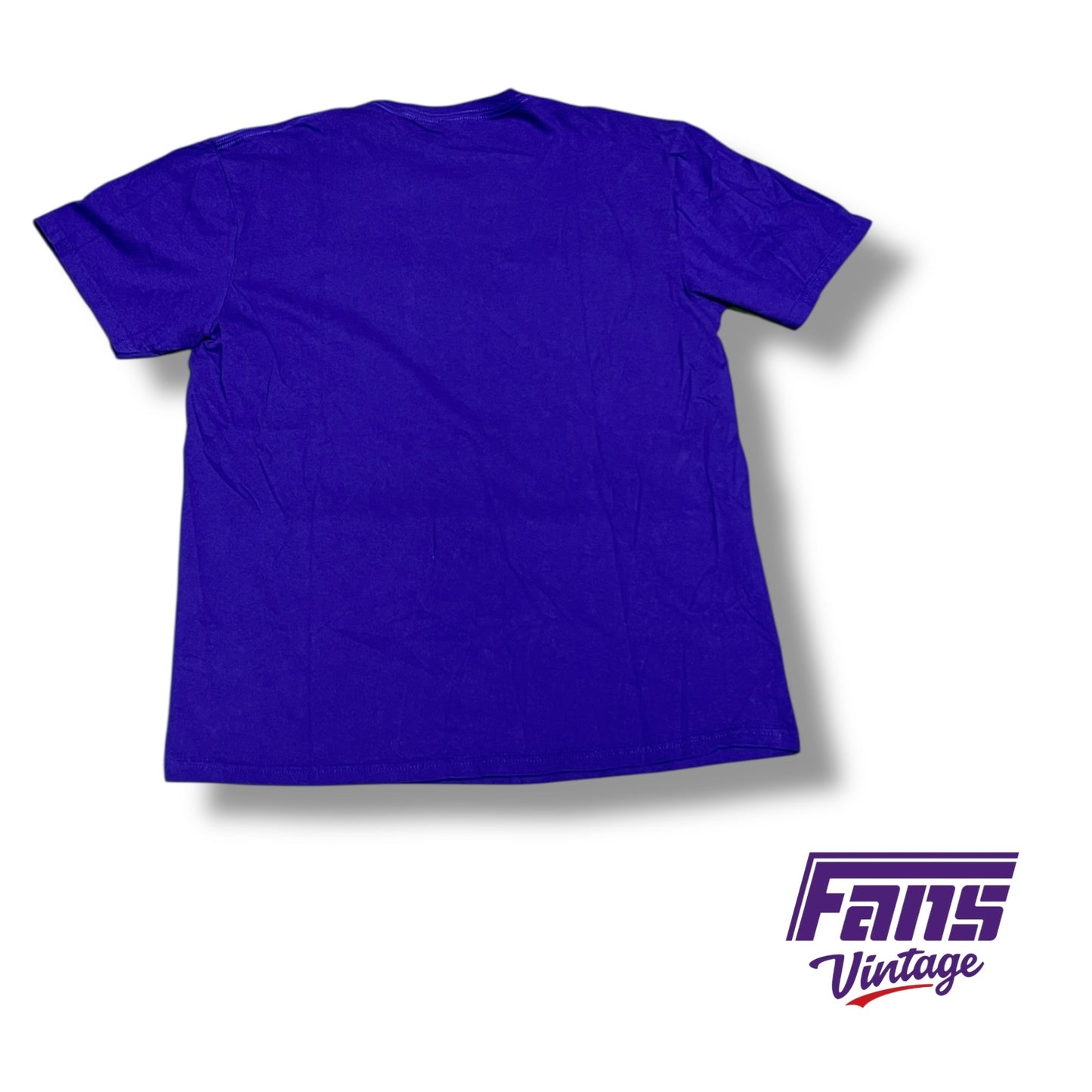 TCU Basketball Player Custom Frog Army “Defend Fort Dixon” Grape Crush Logo Tee