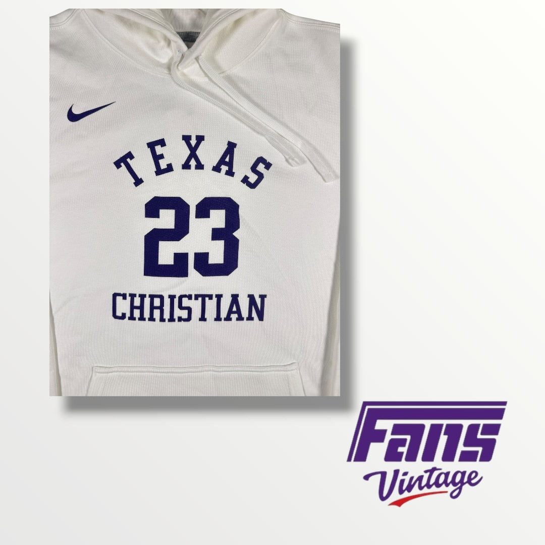 Rare! TCU Basketball 1986 Southwest Conference Champions Commemorative ‘Texas Christian’ Number 23 Team Issued Hoodie 2026 Edition