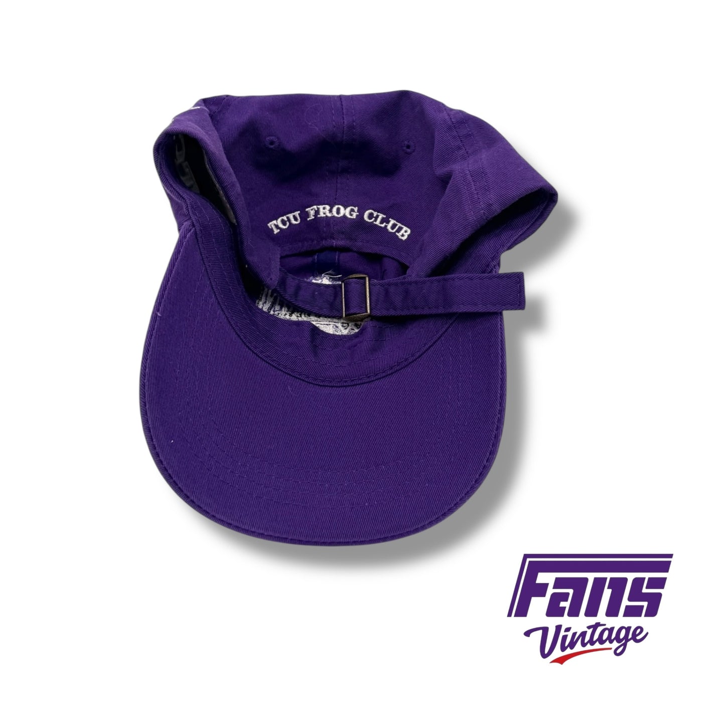 Vintage TCU Football Mountain West Champions Frog Club Dad Hat
