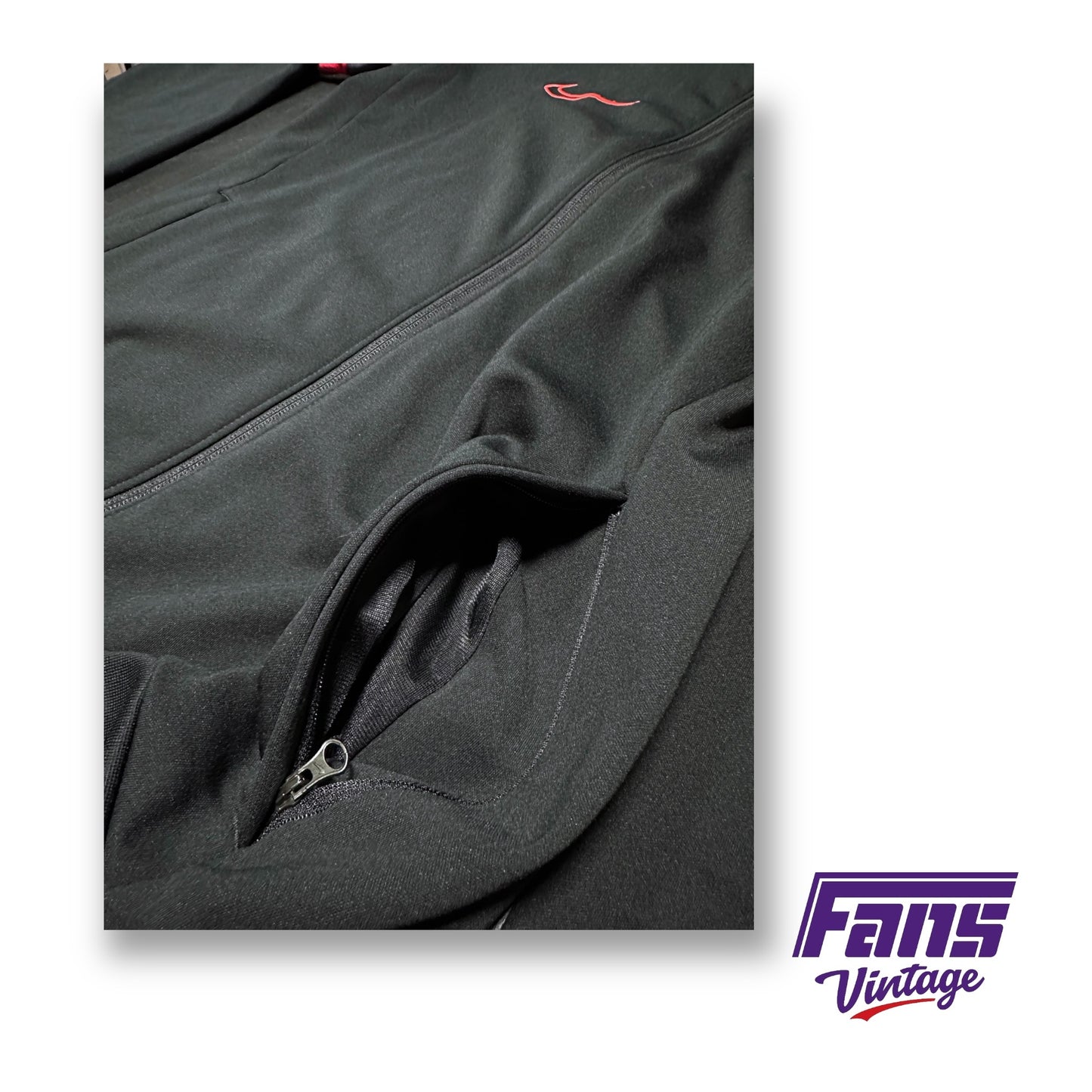 TCU Soccer Team Issued “Spit Blood” Colorway Custom Nike Training Jacket