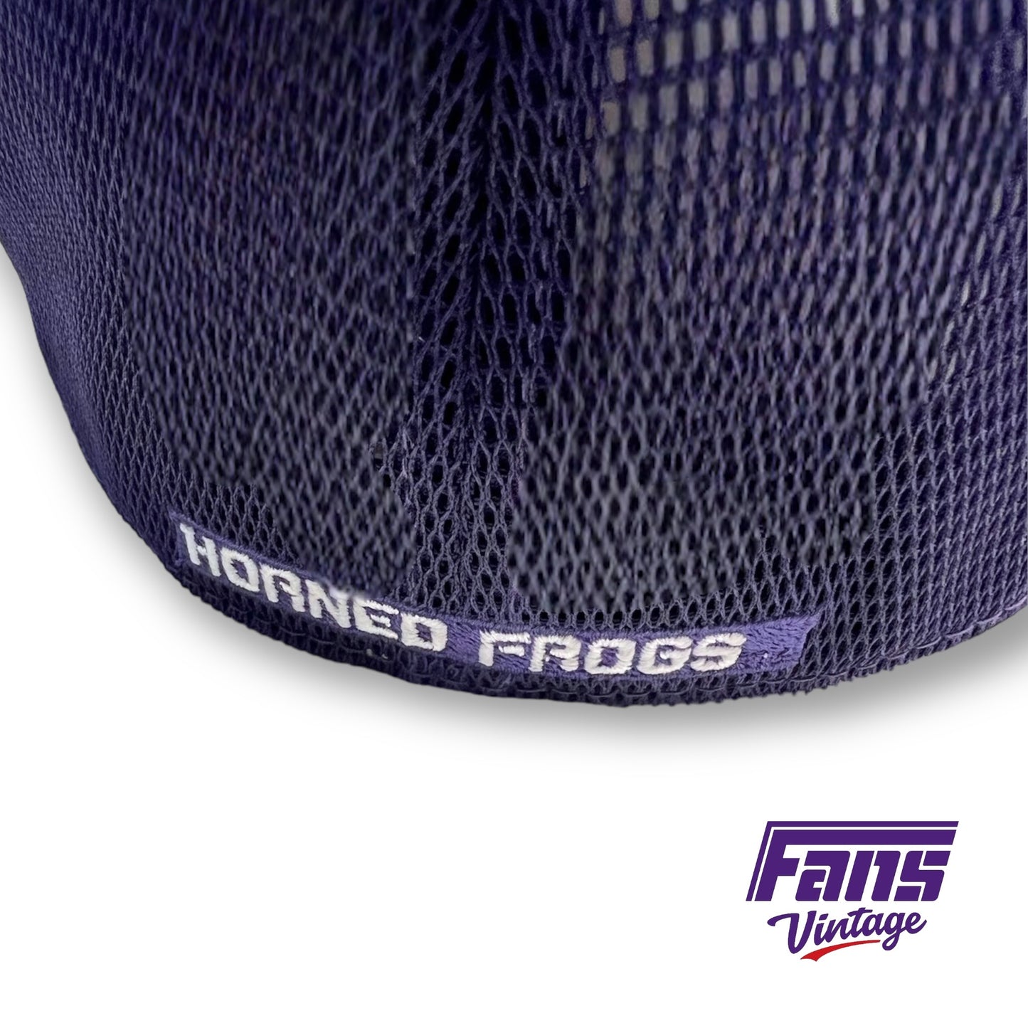 TCU Football Team Issued Fitted Purple Nike Trucker Hat