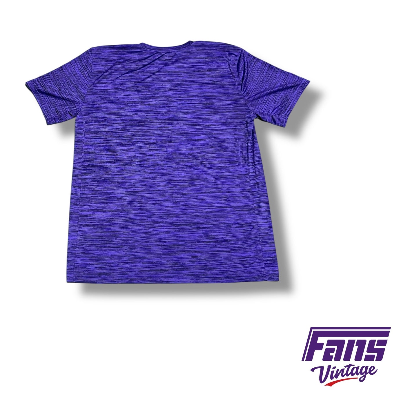TCU Team‑Issued Nike Heather Purple Tee with 'Horned Frogs' Logo