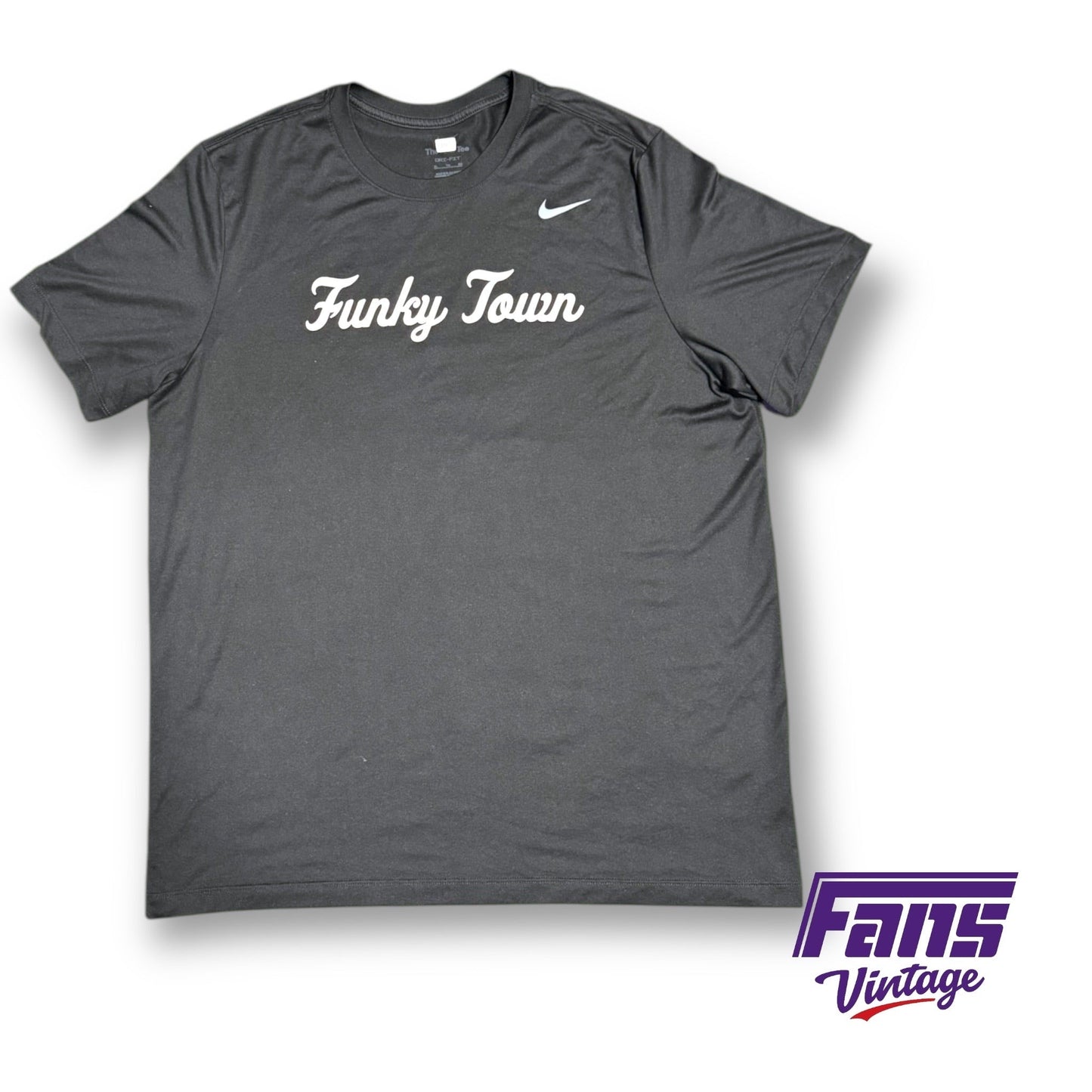 TCU Football Player Exclusive “Funky Town” Blackout Nike Training Tee - NEW!