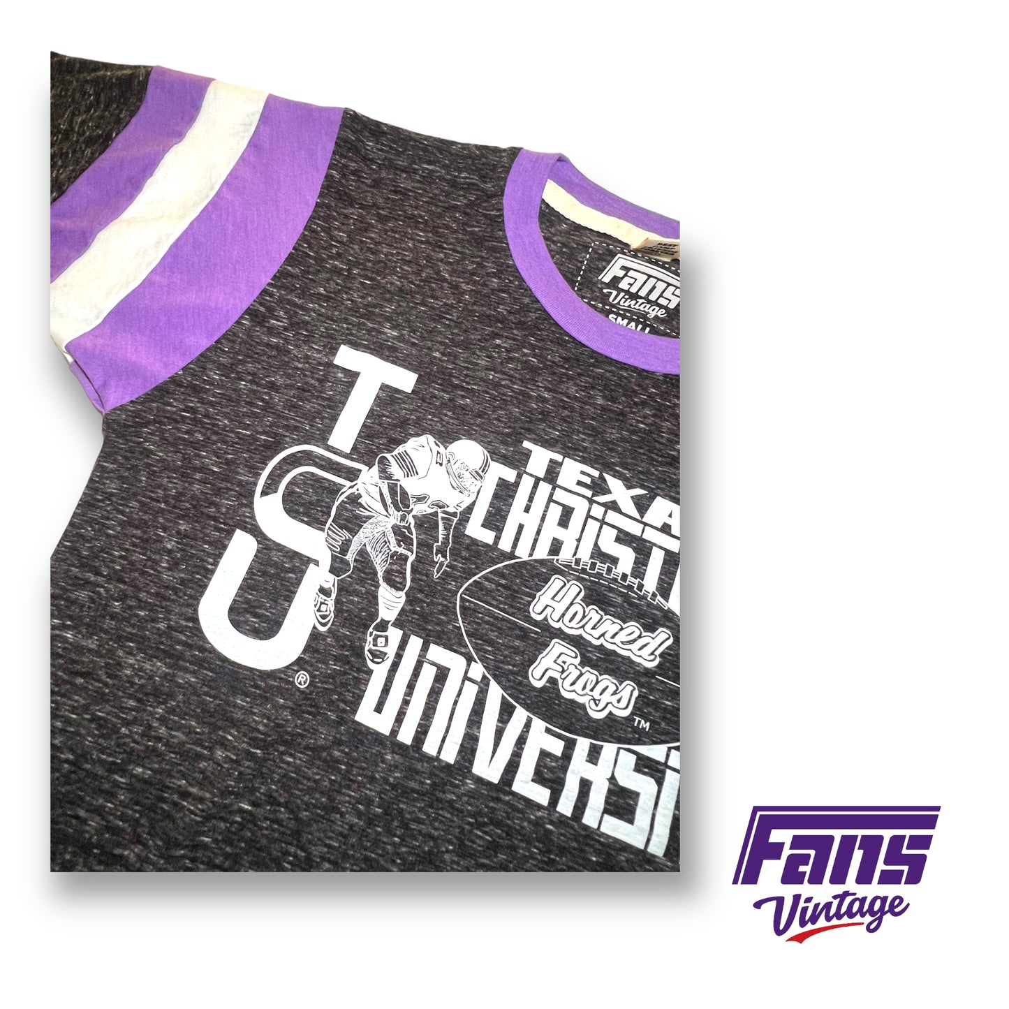 Fans Vintage 1970s TCU Football Player’s Tee