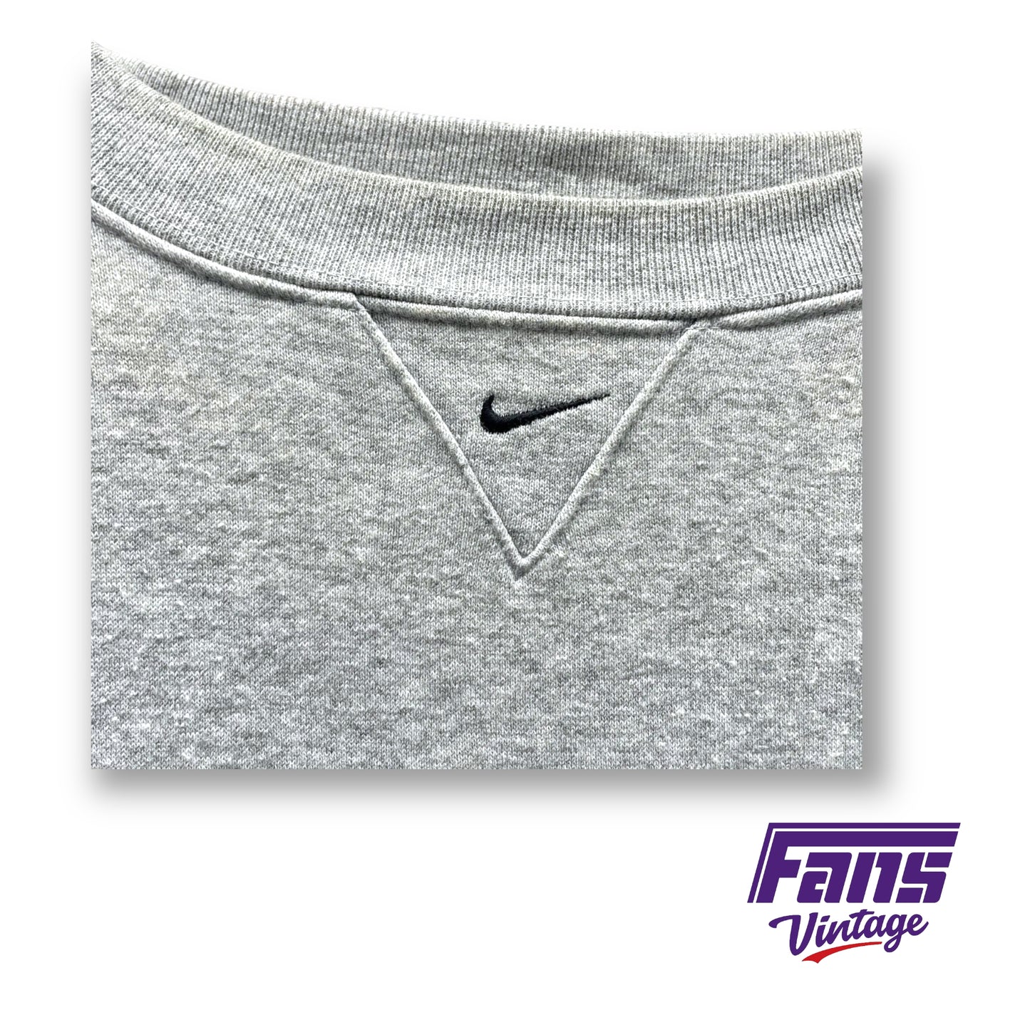 Vintage TCU Y2K Era Crewneck Sweater - TCU Football Team Issued Nike Center Swoosh Magic!