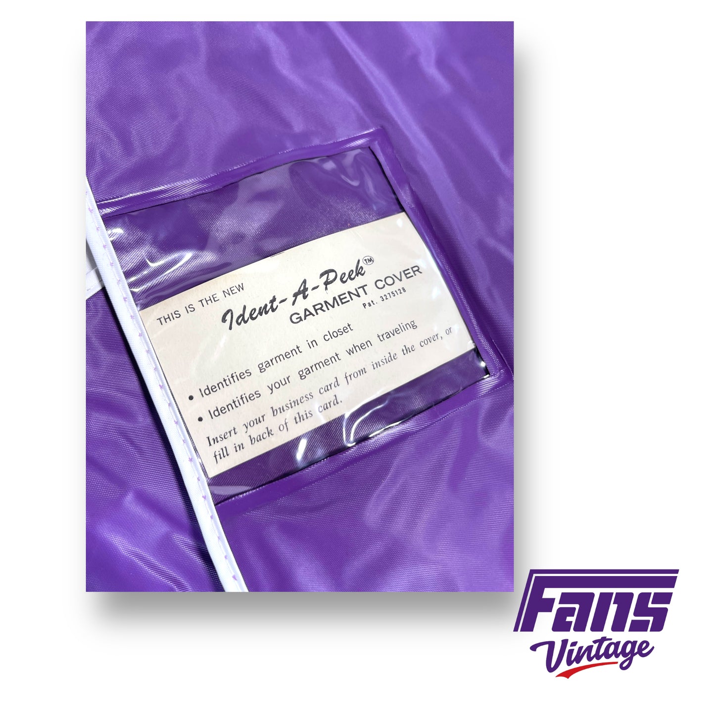 Vintage TCU garment bag