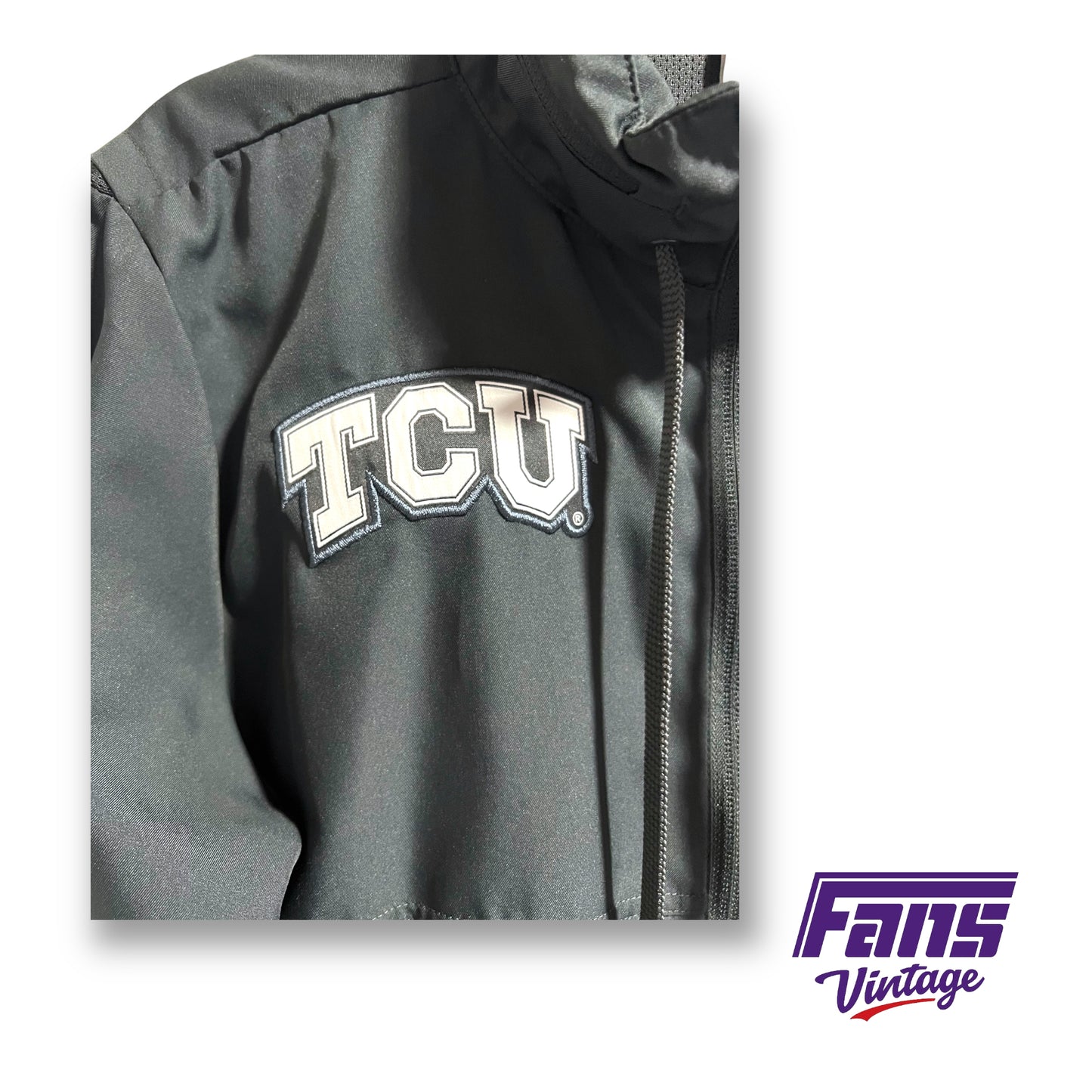 Nike TCU Basketball team issued full-zip jacket with flex hoodie