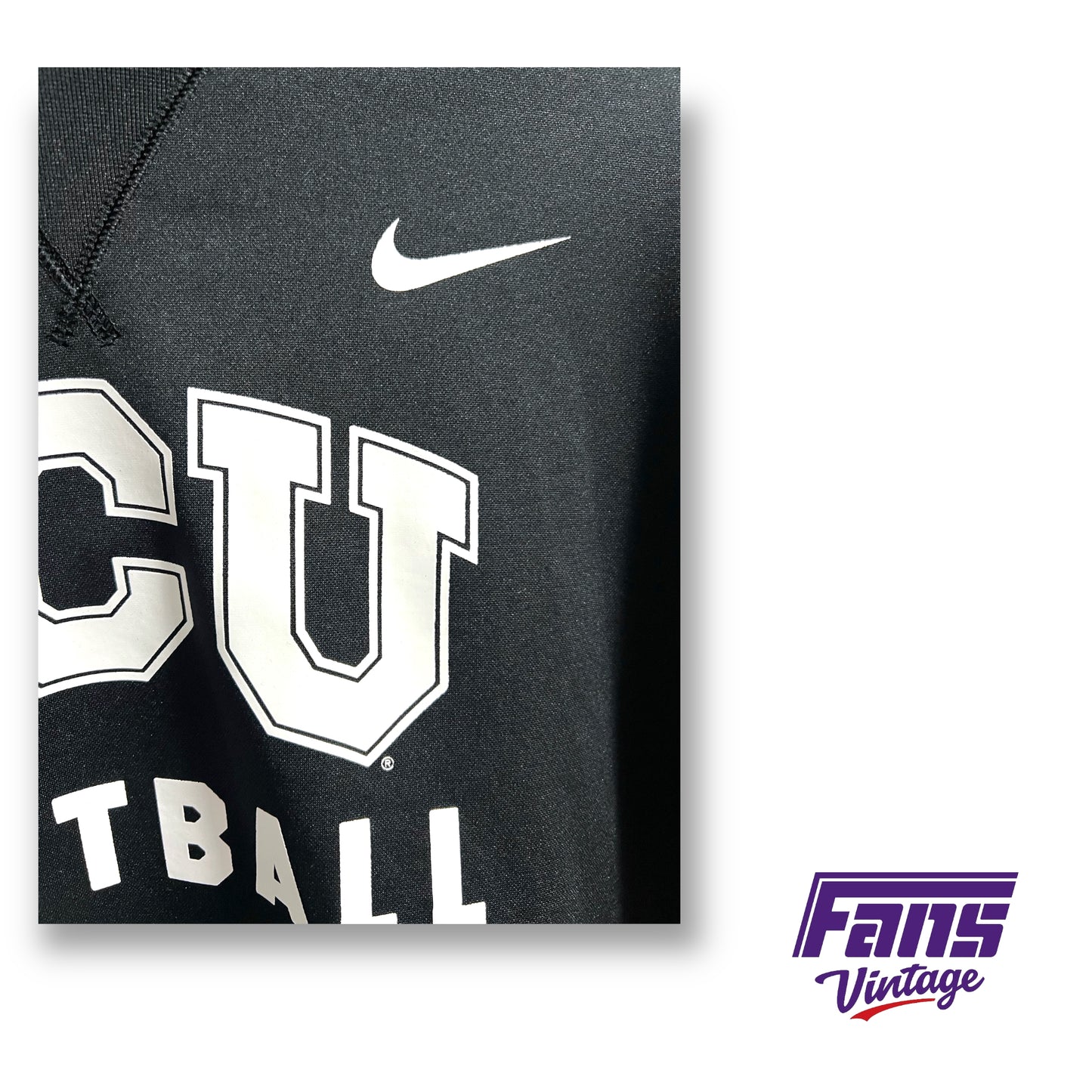 Nike TCU Football team issued Hoodie - Cool details