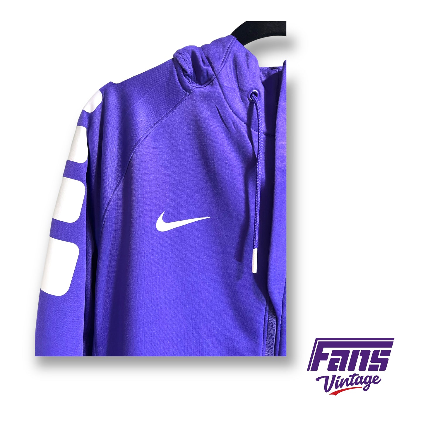 Nike TCU team issued hooded therma-fit jacket