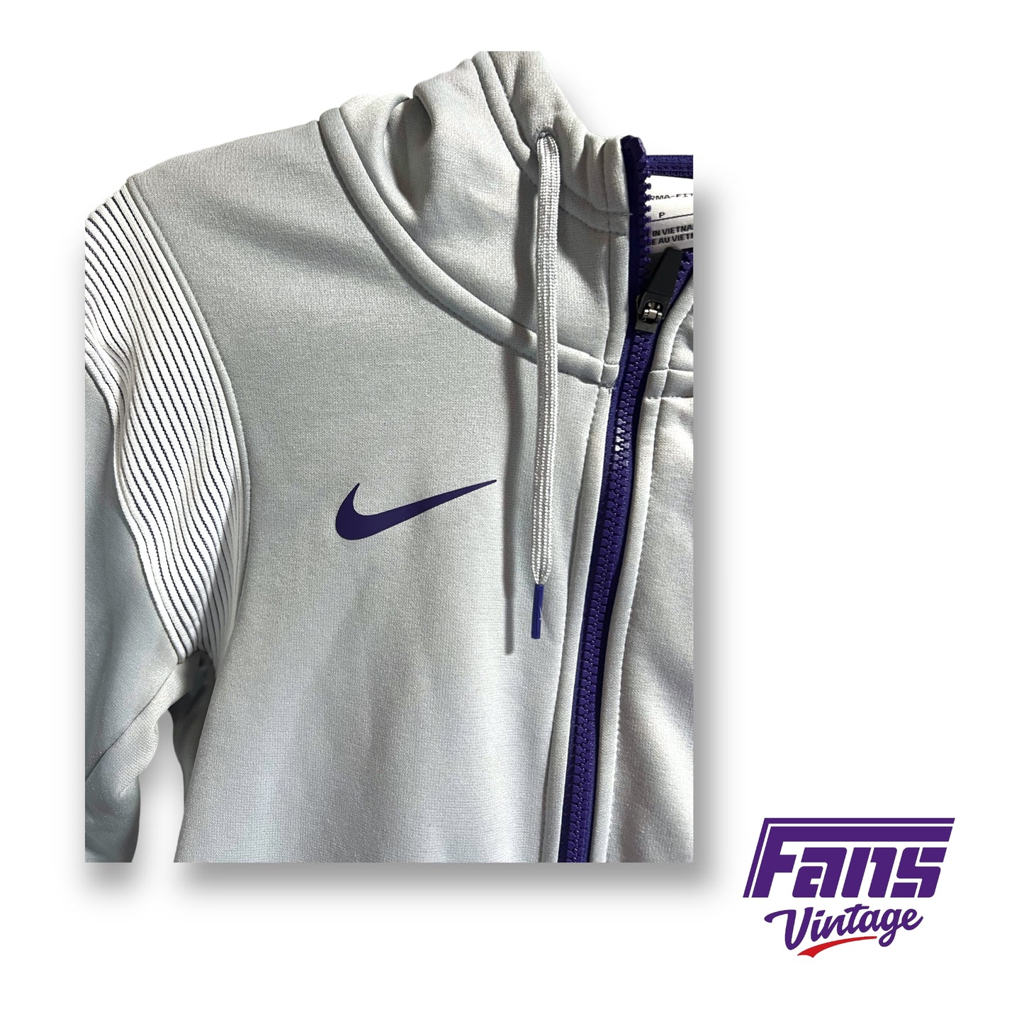 Nike TCU Foobtall team 2022 Natty Season Coach issued Premium therma-fit hooded jacket - full zip!