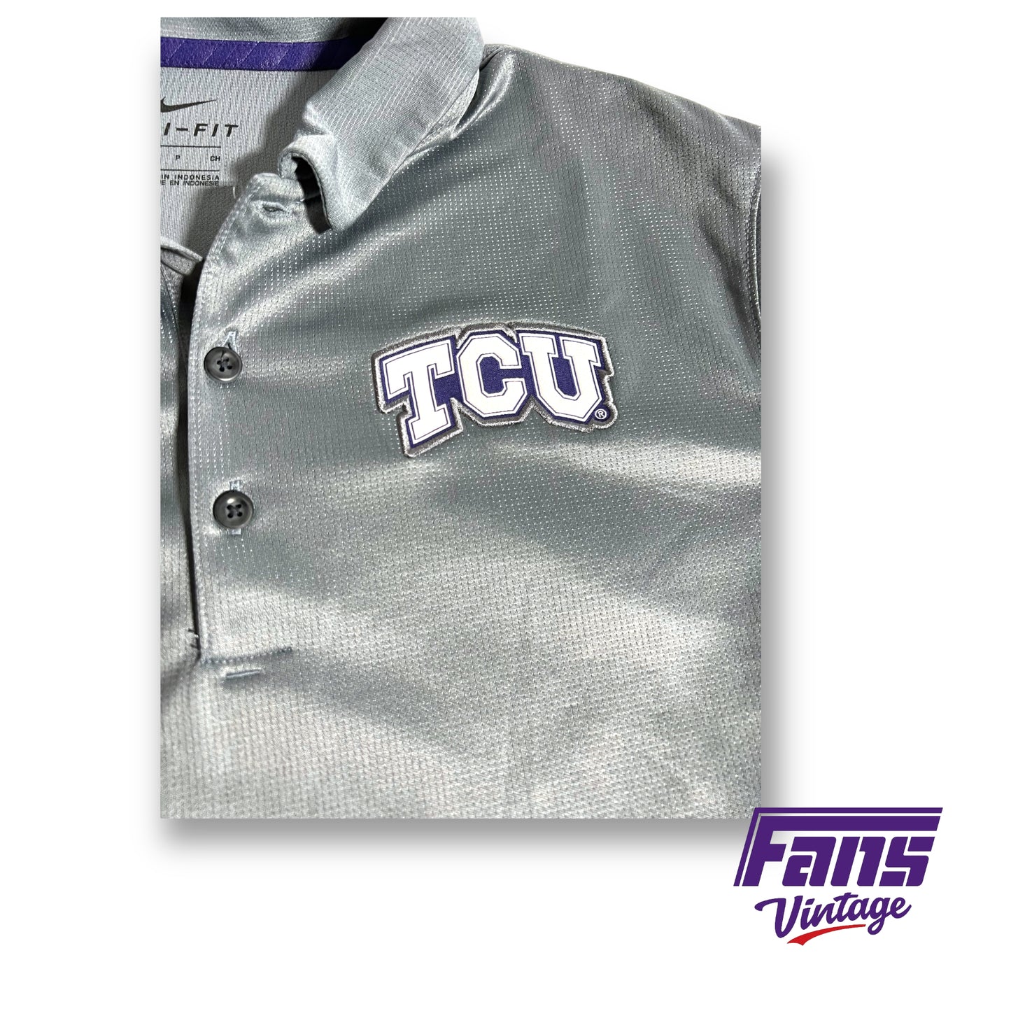 Nike TCU coach issued dri-fit polo - Rare