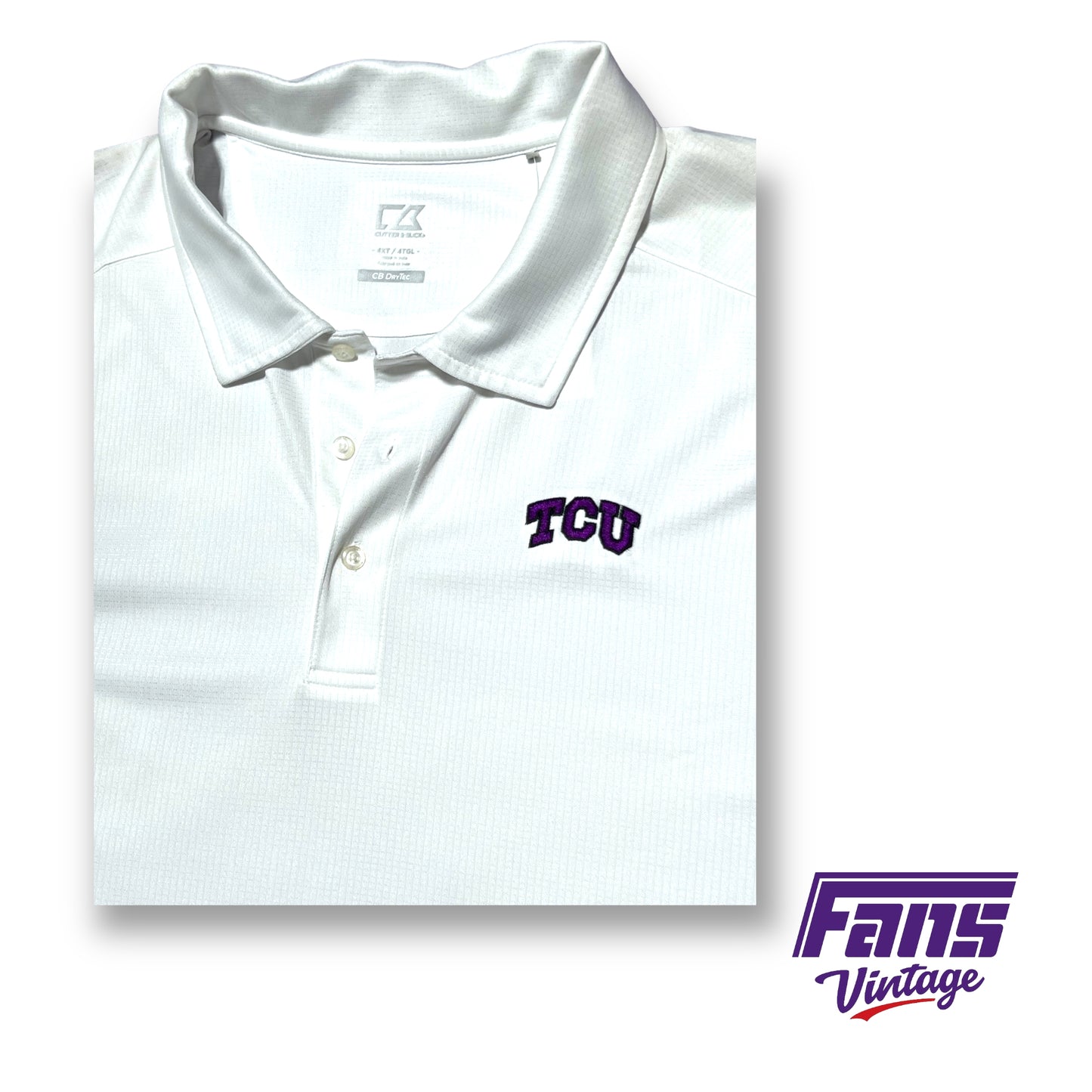 Cutter & Buck TCU dri-fit polo