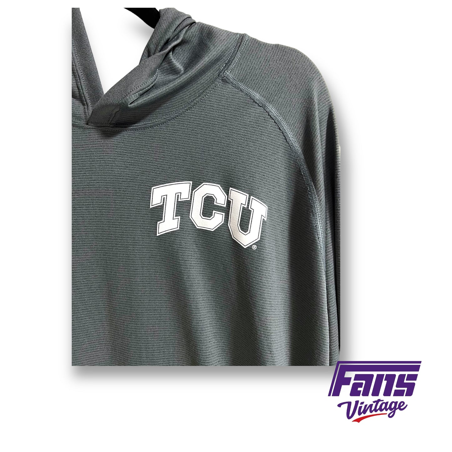 Nike TCU dri-fit long sleeve hoodie tee