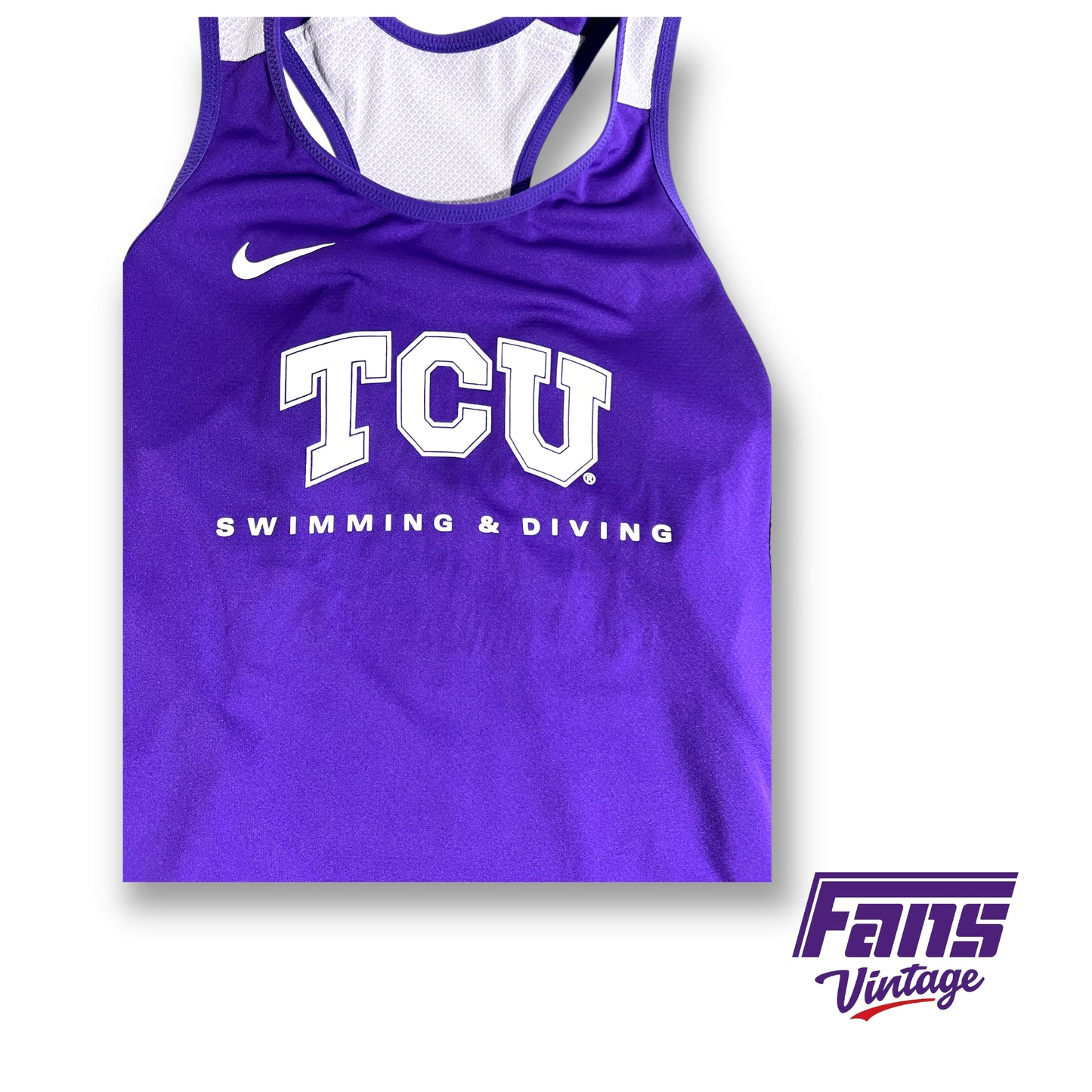 Nike TCU Swimming reversible tank top