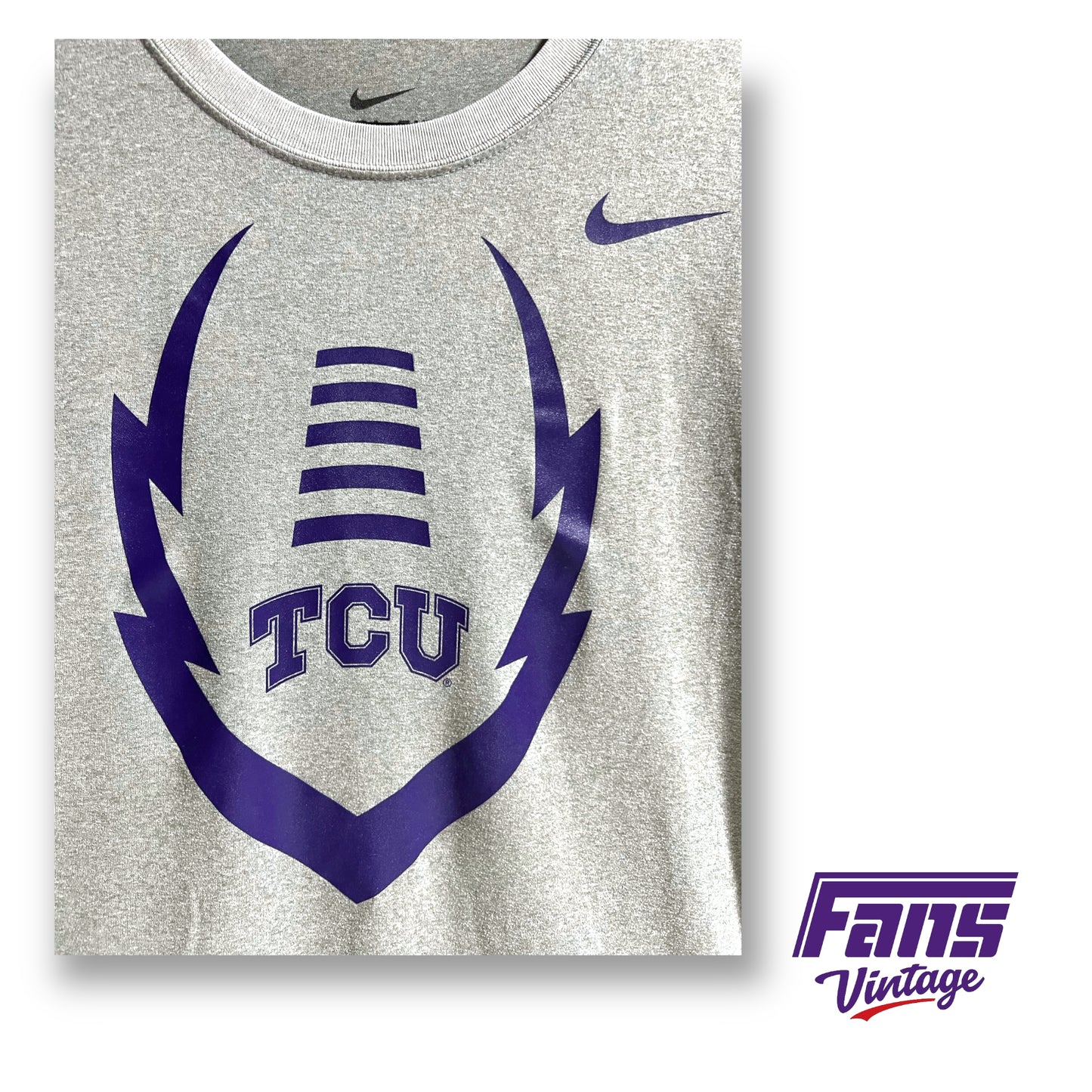 Nike TCU Football team issued dri-fit tee