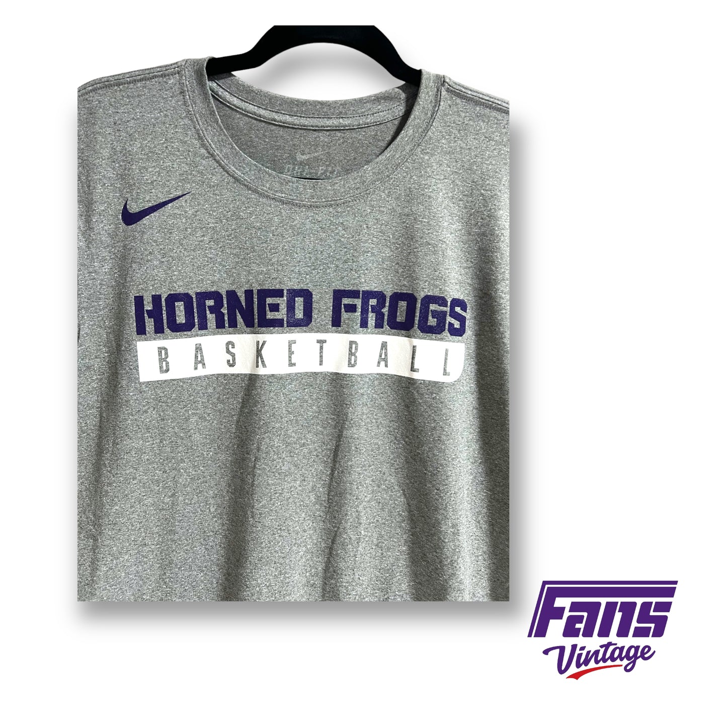 Nike TCU basketball team issued workout shirt