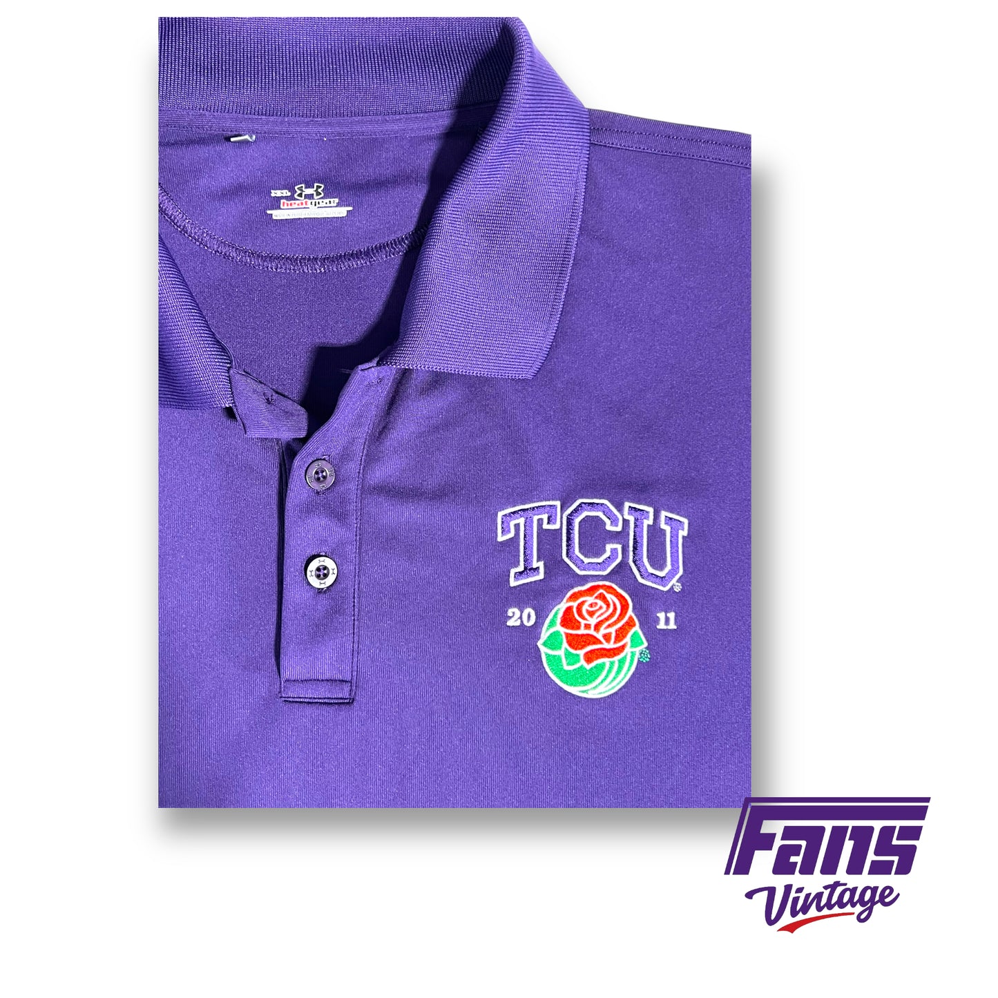 Vintage TCU Football Rose Bowl 2010-2011 Undefeated Season Polo