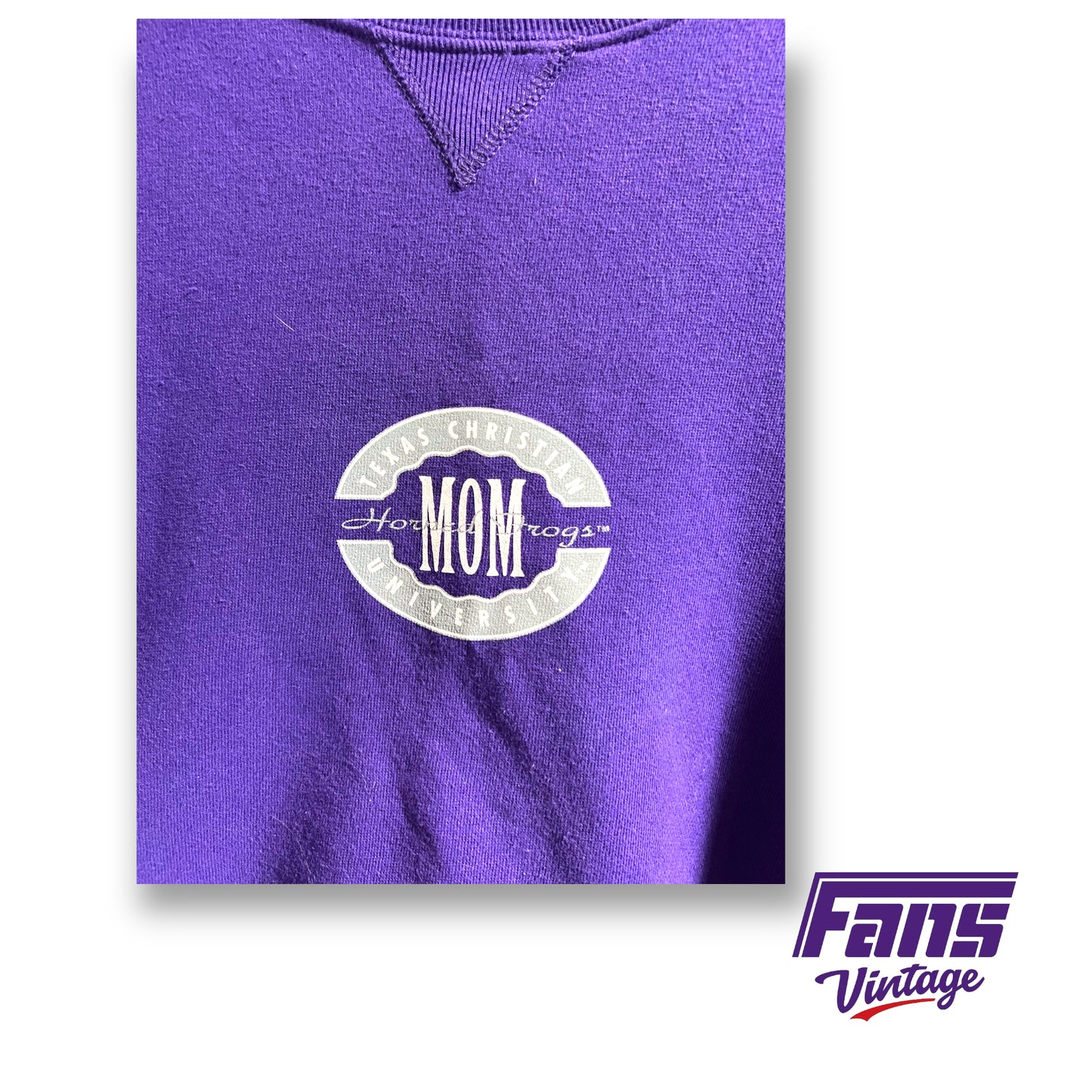 Vintage TCU 'Mom' crewneck sweater - Cozy