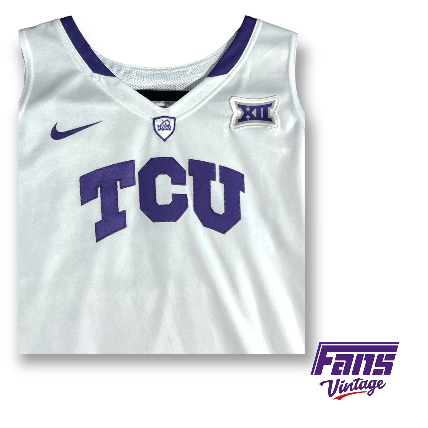 Nike TCU Basketball Game Worn home jersey