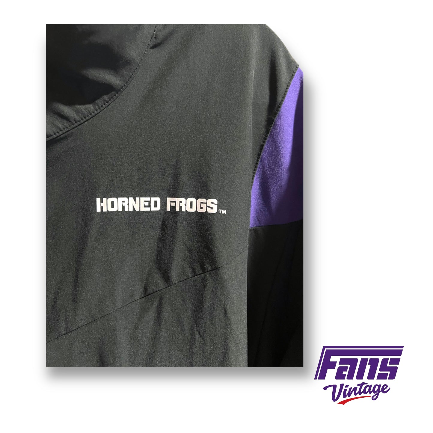 Nike TCU Horned Frogs team issued dri-fit half-zip pullover