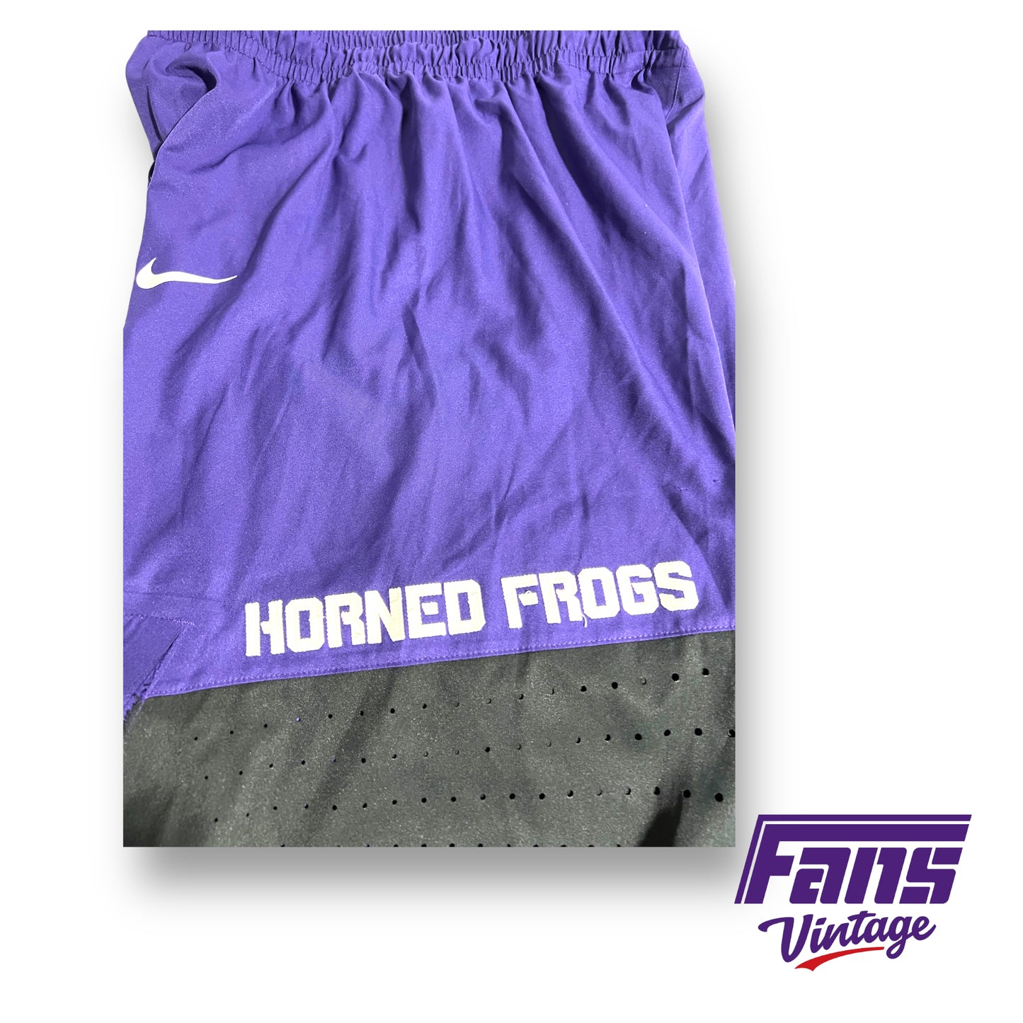 Nike TCU Basketball official game worn shorts
