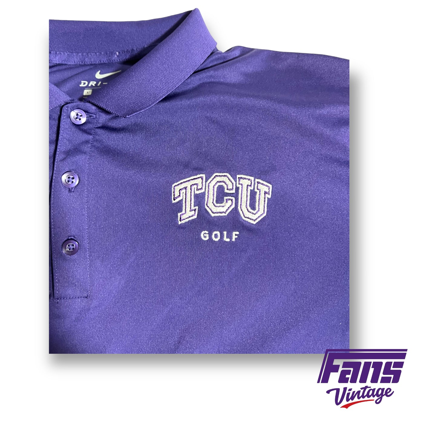 Nike TCU Golf team issued polo