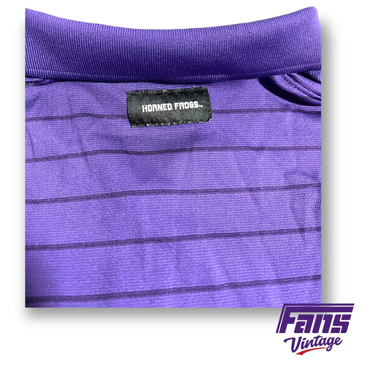 Nike TCU 'Horned Frog' team issued dri-fit polo
